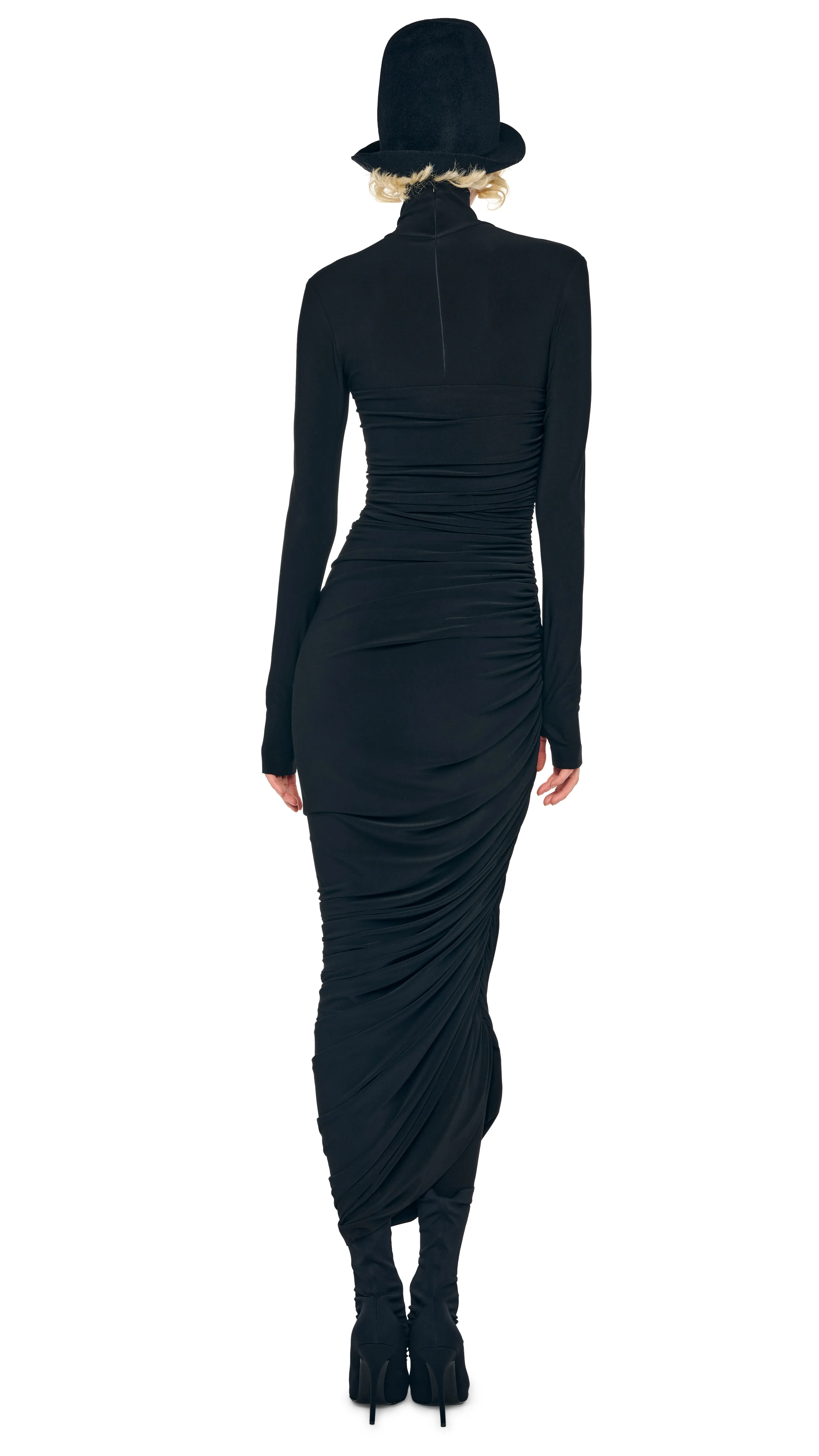 LS TURTLENECK STRAPLESS DIANA GOWN W/ CATSUIT sold by Norma Kamali product image thumbnail 3