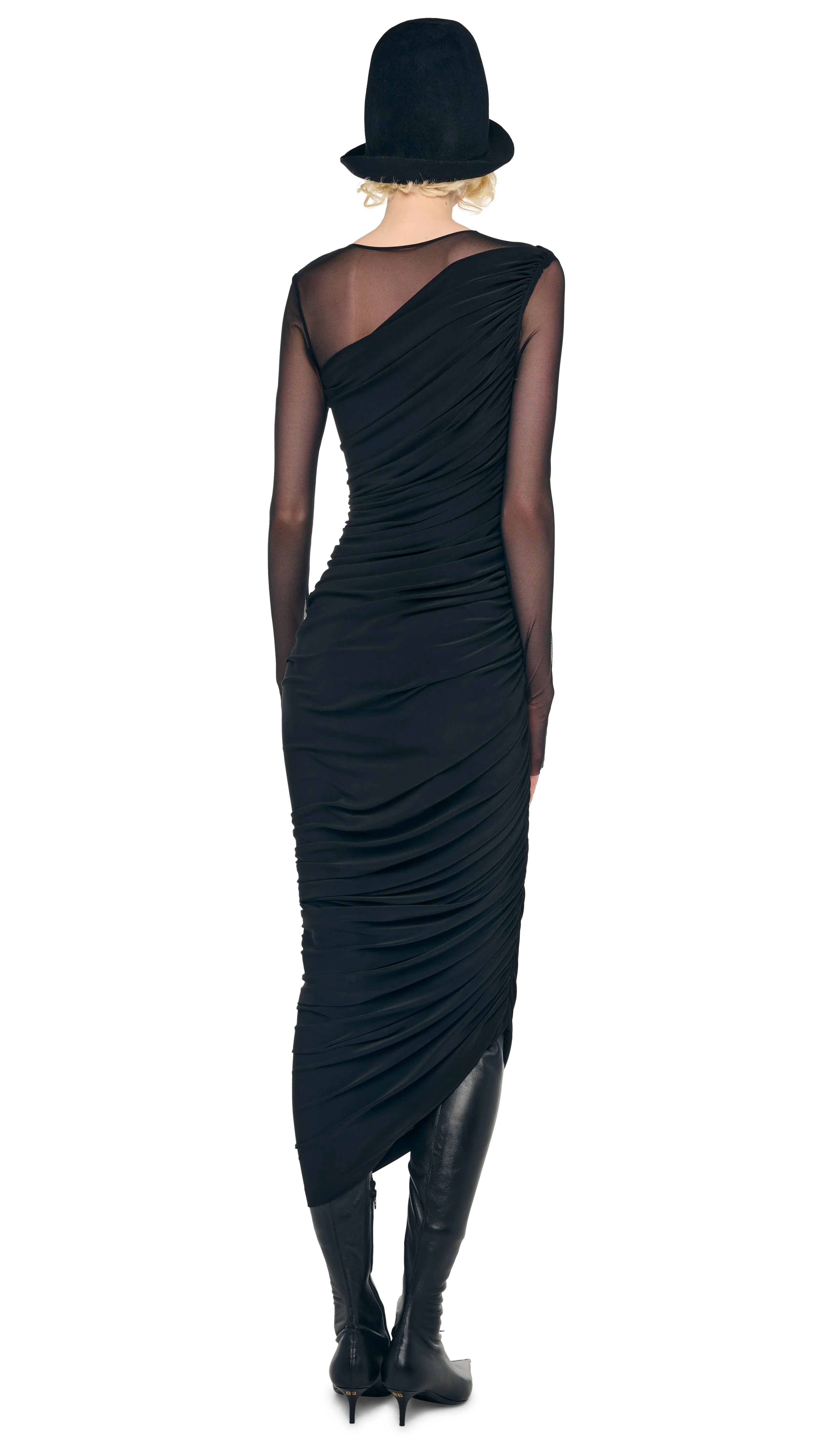 LONG SLEEVE DIANA GOWN + LEGGING W/ FOOTIE sold by Norma Kamali product image thumbnail 3