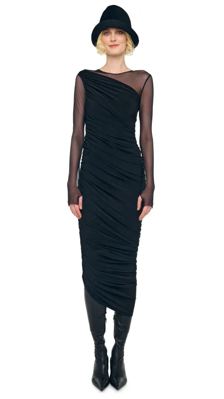 LONG SLEEVE DIANA GOWN + LEGGING W/ FOOTIE sold by Norma Kamali