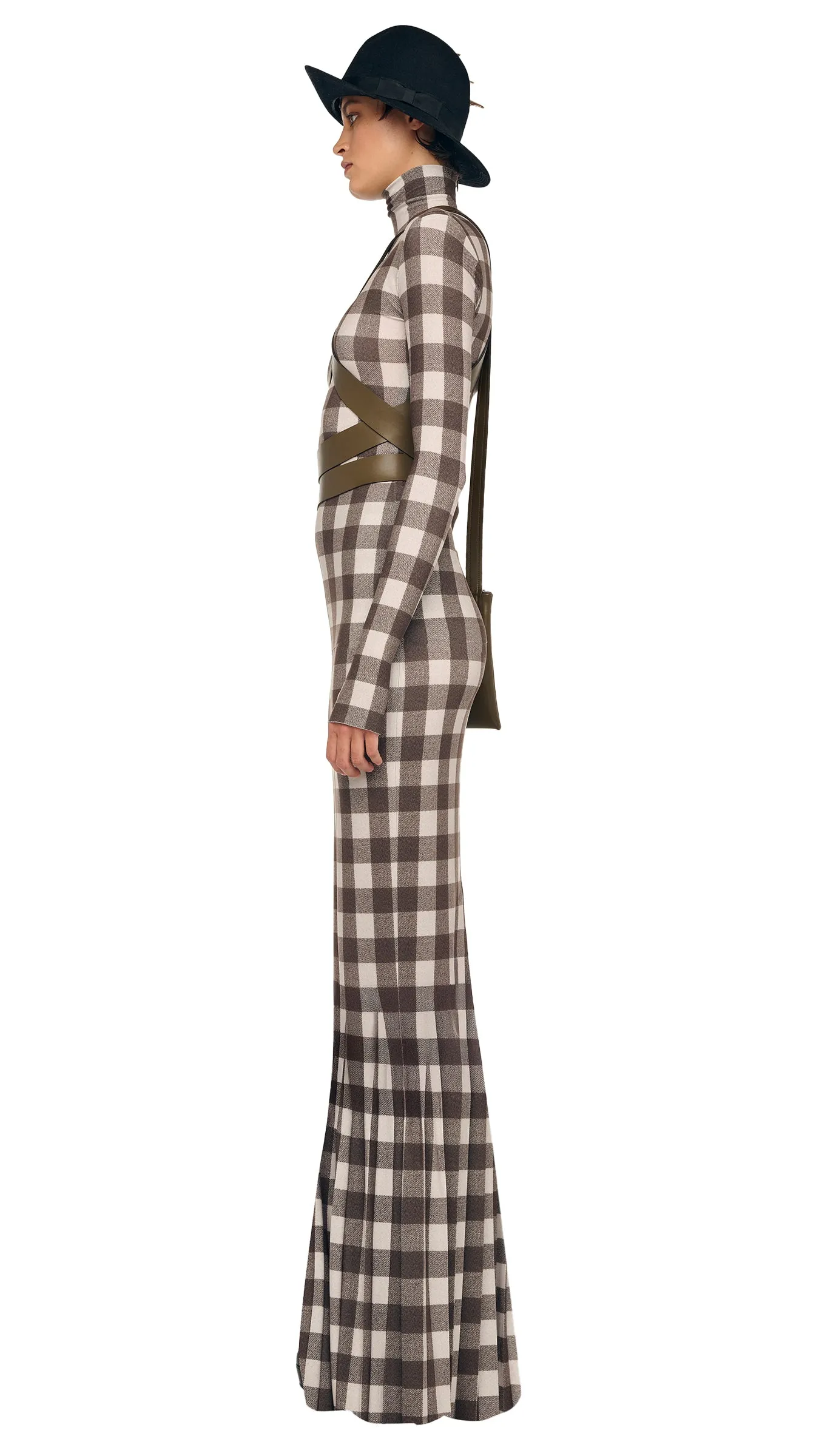 LONG SLEEVE TURTLE FISHTAIL GOWN sold by Norma Kamali product image thumbnail 2