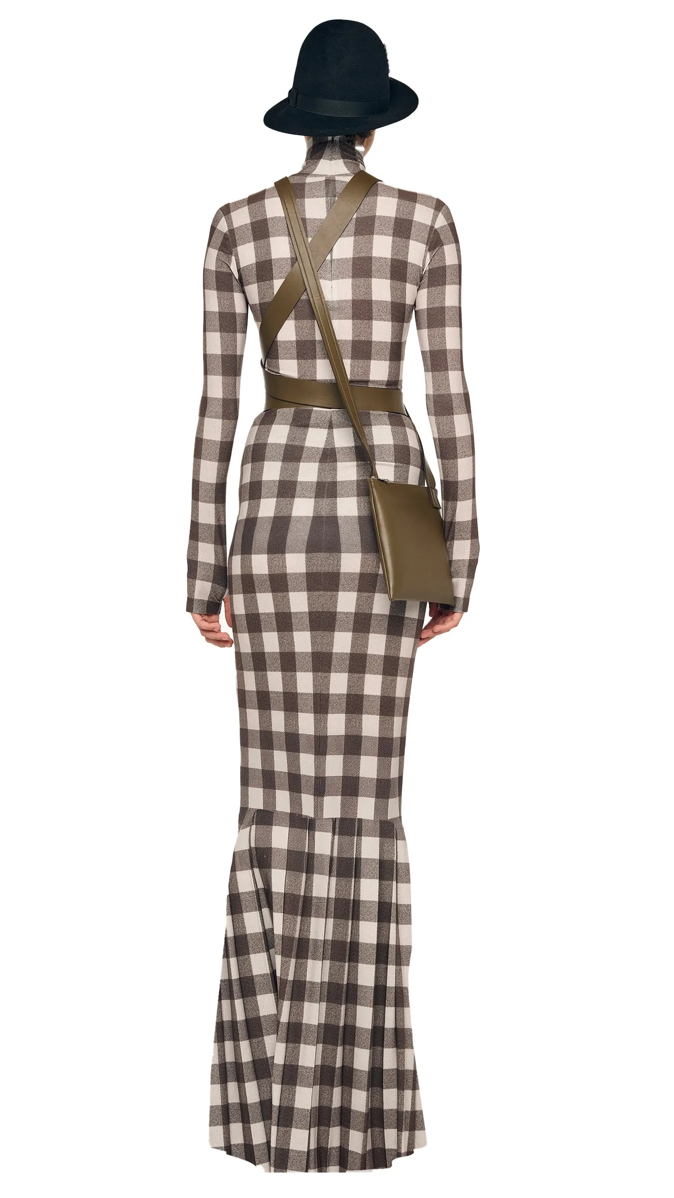 LONG SLEEVE TURTLE FISHTAIL GOWN sold by Norma Kamali product image thumbnail 3