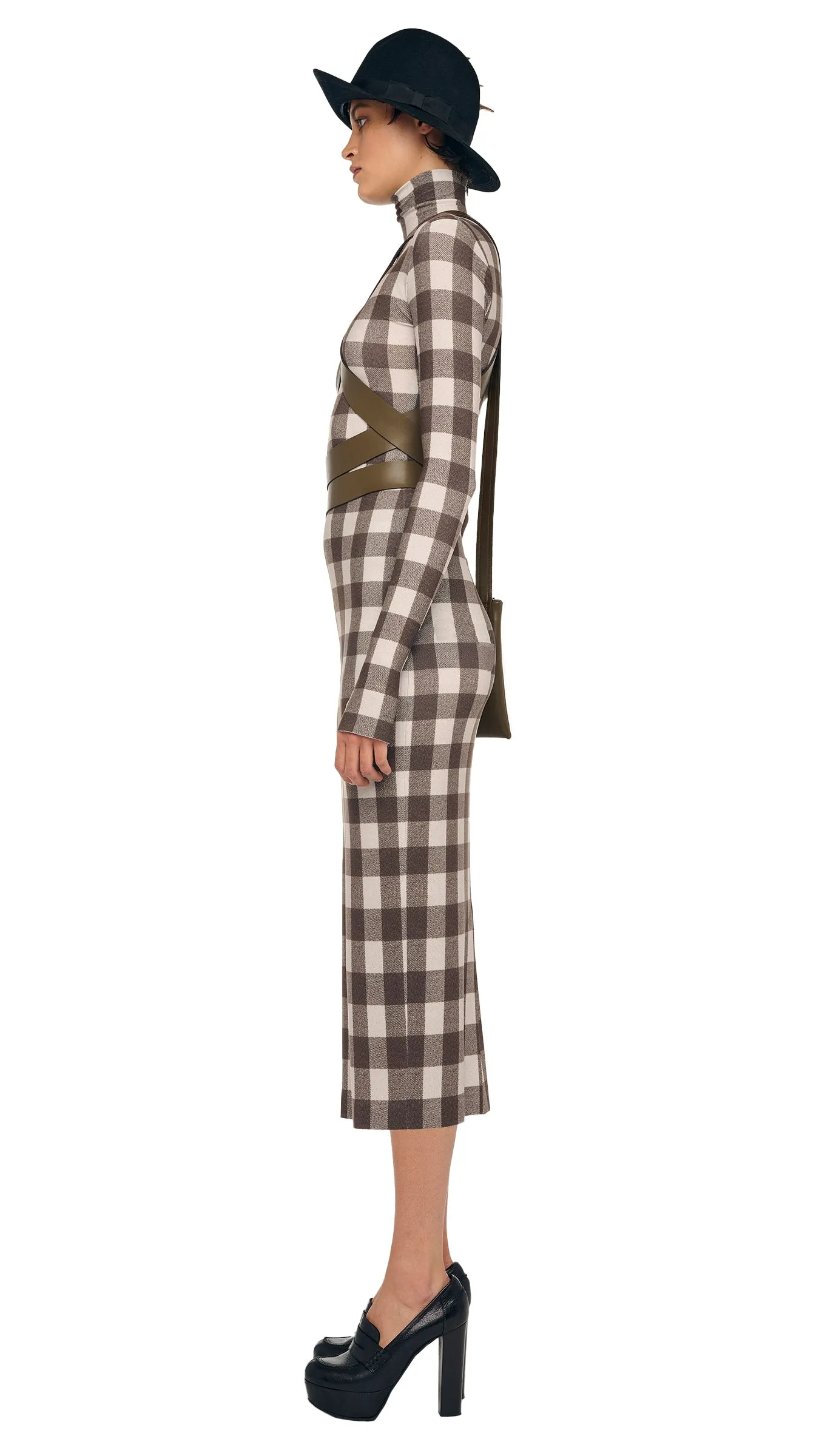 LONG SLEEVE TURTLENECK DRESS sold by Norma Kamali product image thumbnail 2