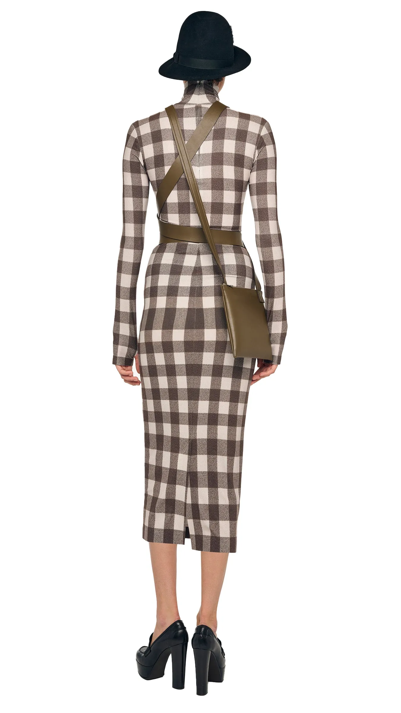 LONG SLEEVE TURTLENECK DRESS sold by Norma Kamali product image thumbnail 3