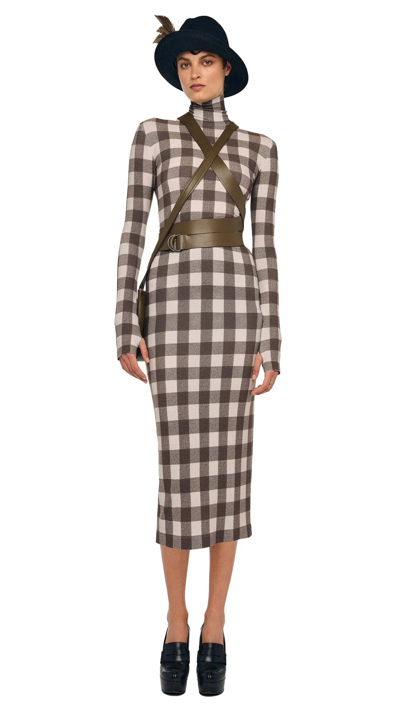 LONG SLEEVE TURTLENECK DRESS sold by Norma Kamali