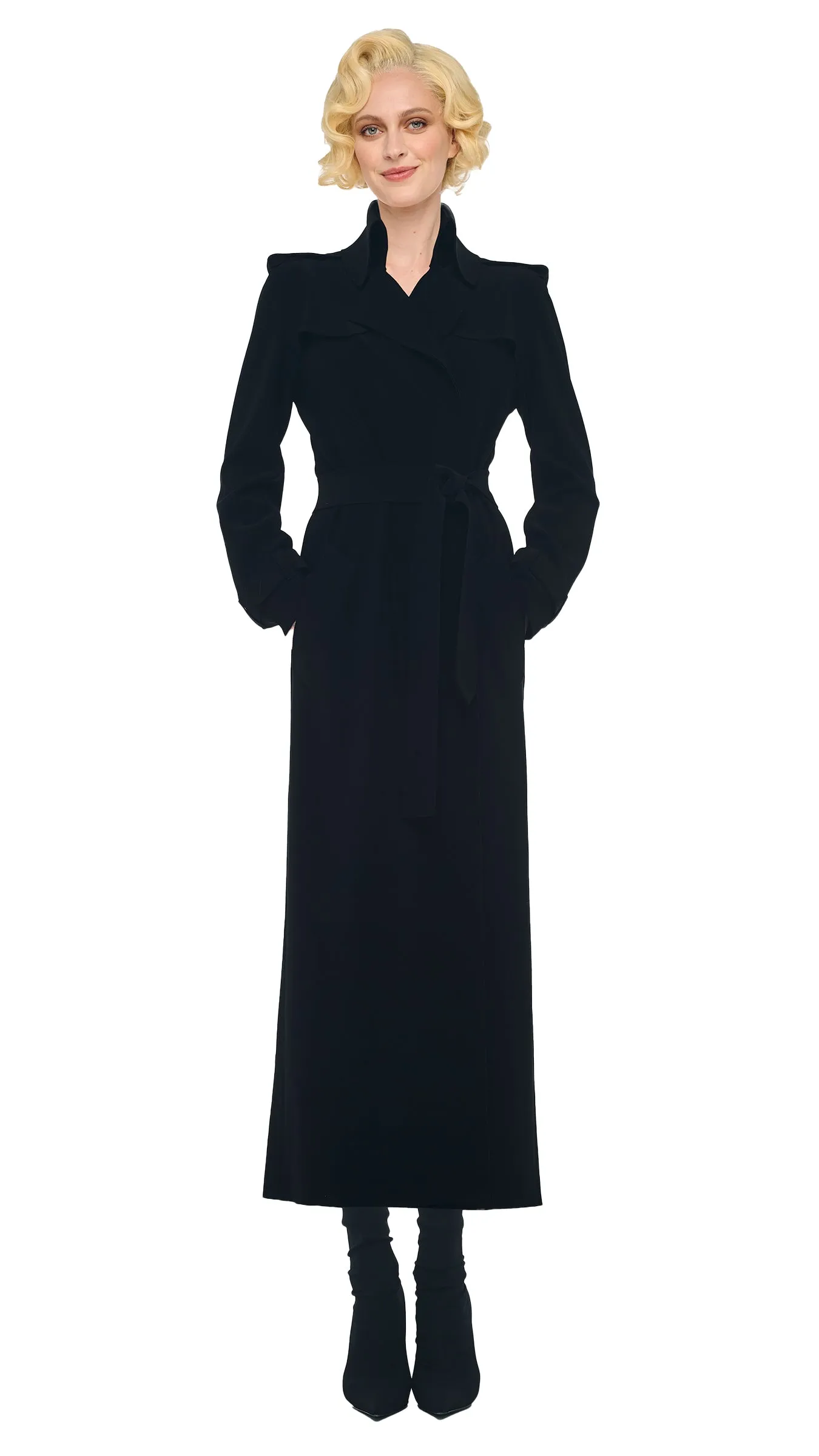 OVERSIZED DOUBLE BREASTED TRENCH sold by Norma Kamali