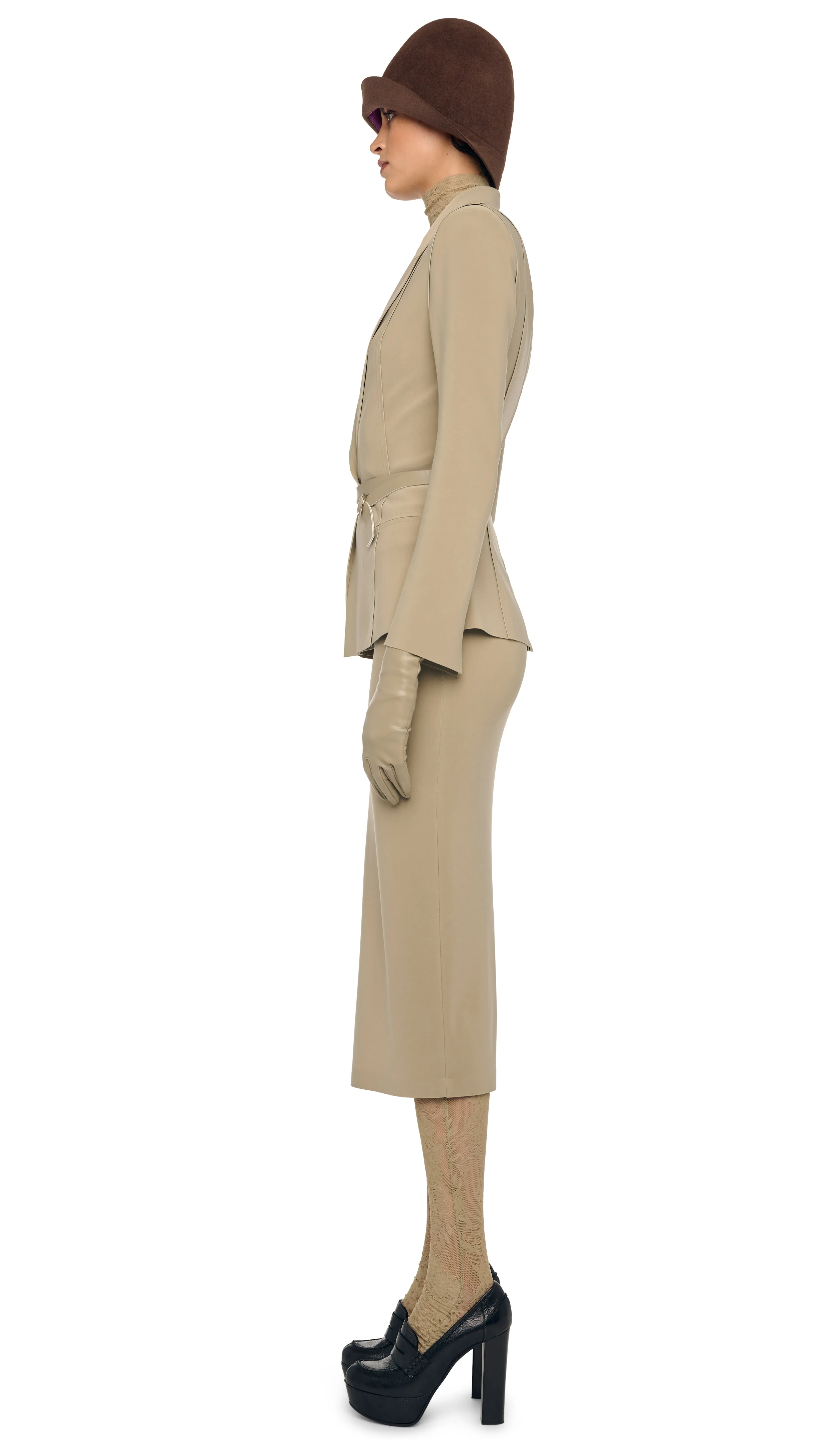 SINGLE BREASTED BOY FIT JACKET sold by Norma Kamali product image thumbnail 2