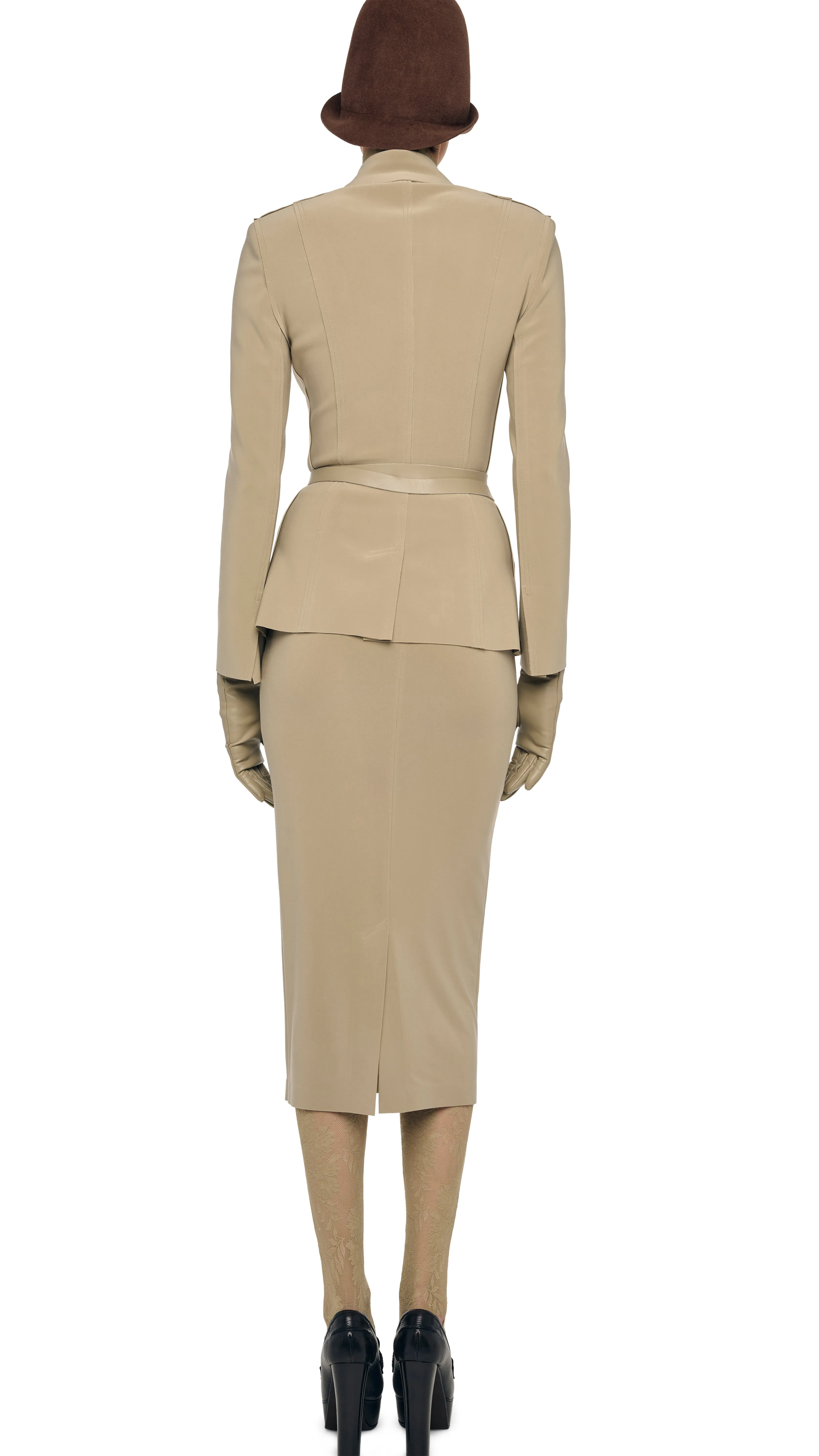 SINGLE BREASTED BOY FIT JACKET sold by Norma Kamali product image thumbnail 3