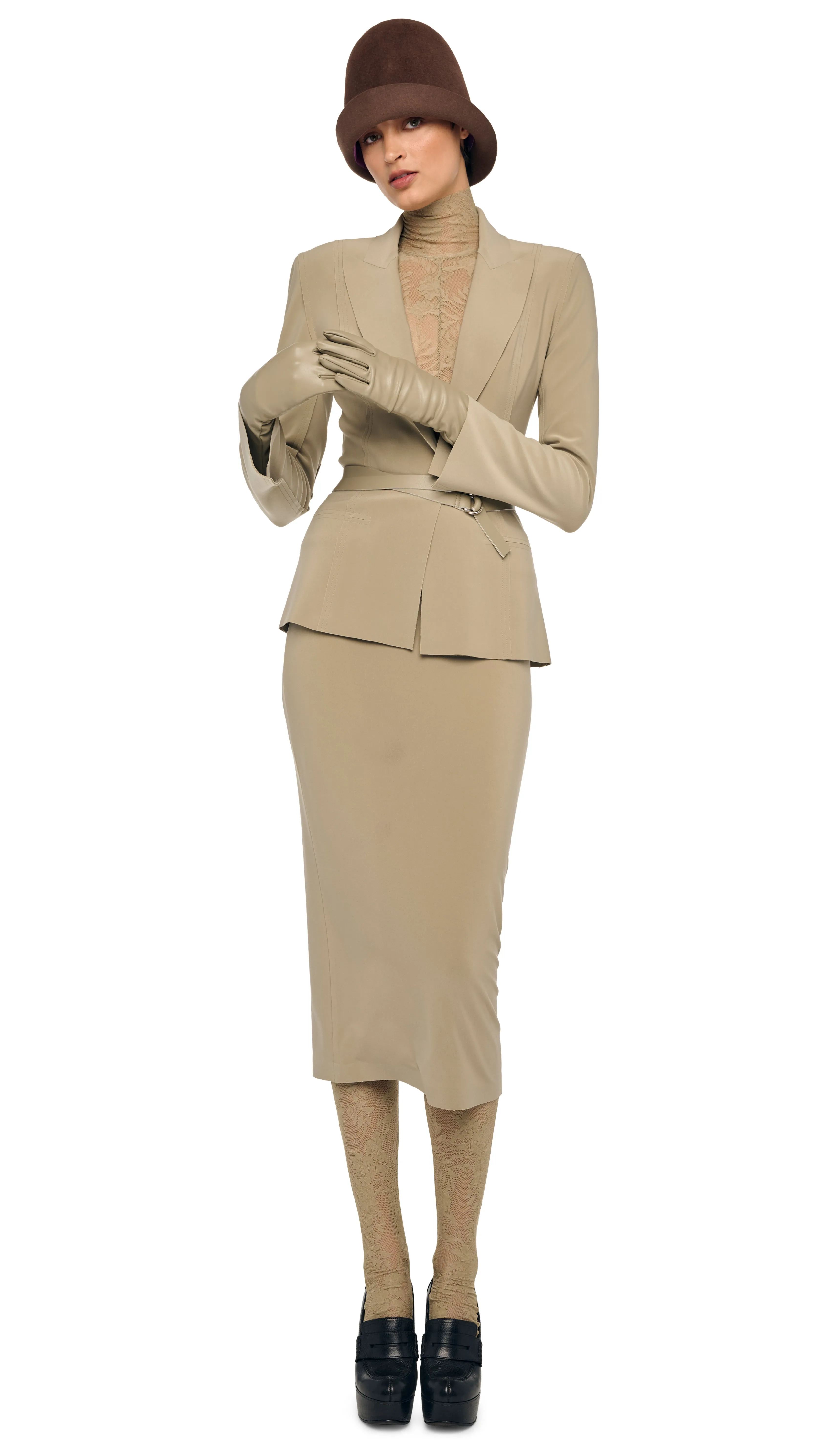 SINGLE BREASTED BOY FIT JACKET sold by Norma Kamali product image thumbnail 4