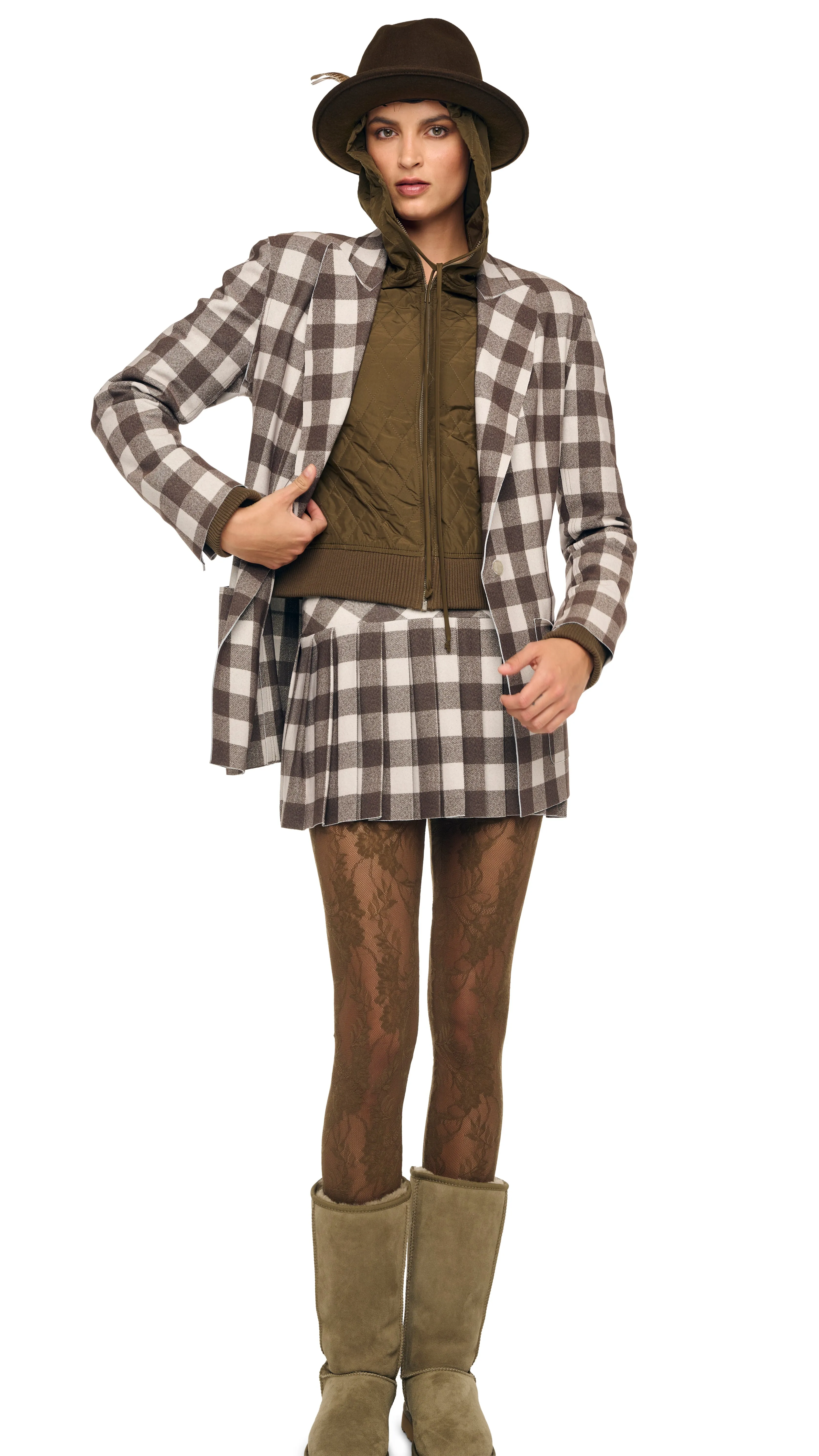 EASY FIT SB JACKET W/ PATCH POCKET sold by Norma Kamali product image thumbnail 4