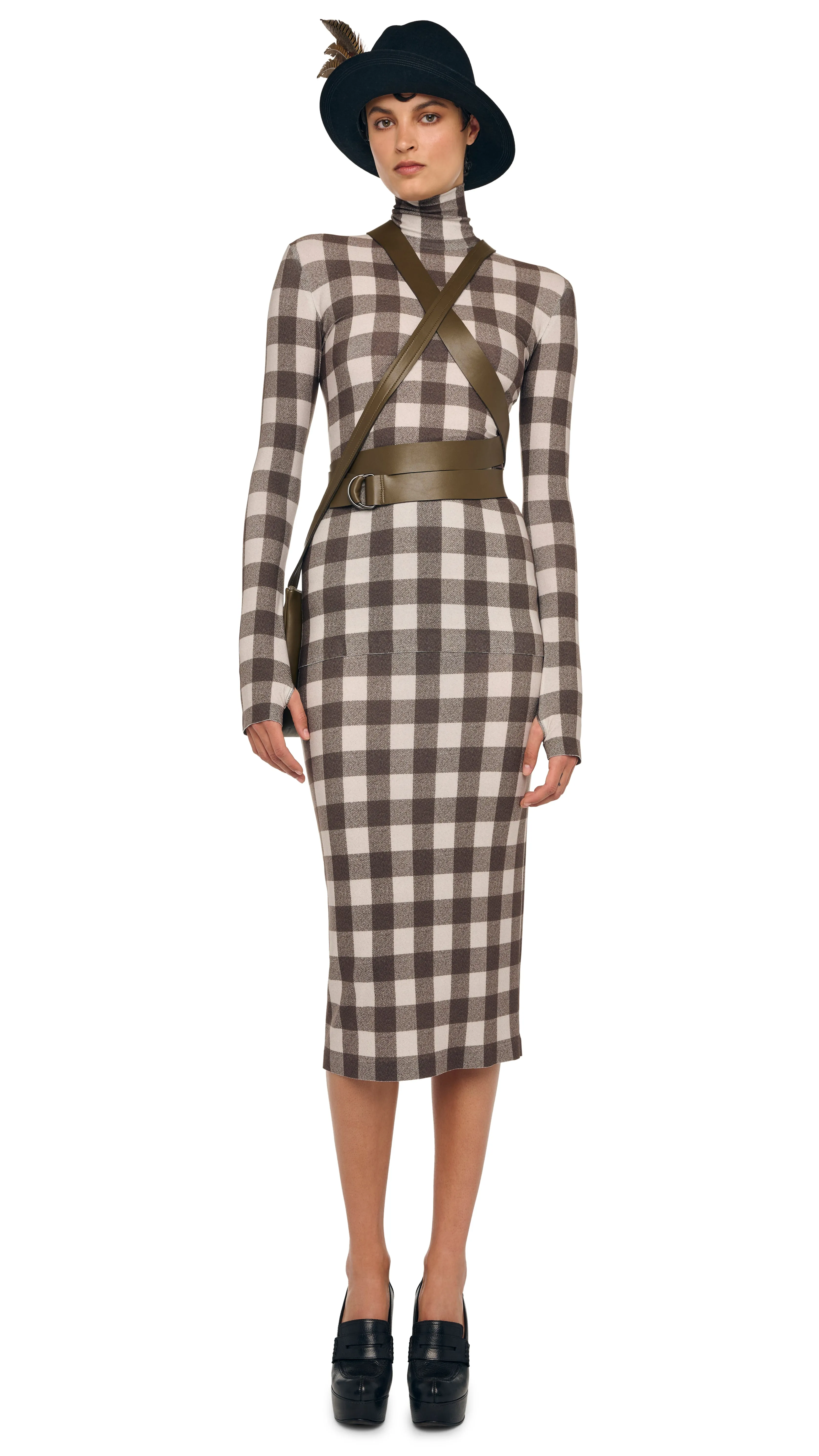 SLIM FIT LONG SLEEVE TURTLE TOP sold by Norma Kamali product image thumbnail 4