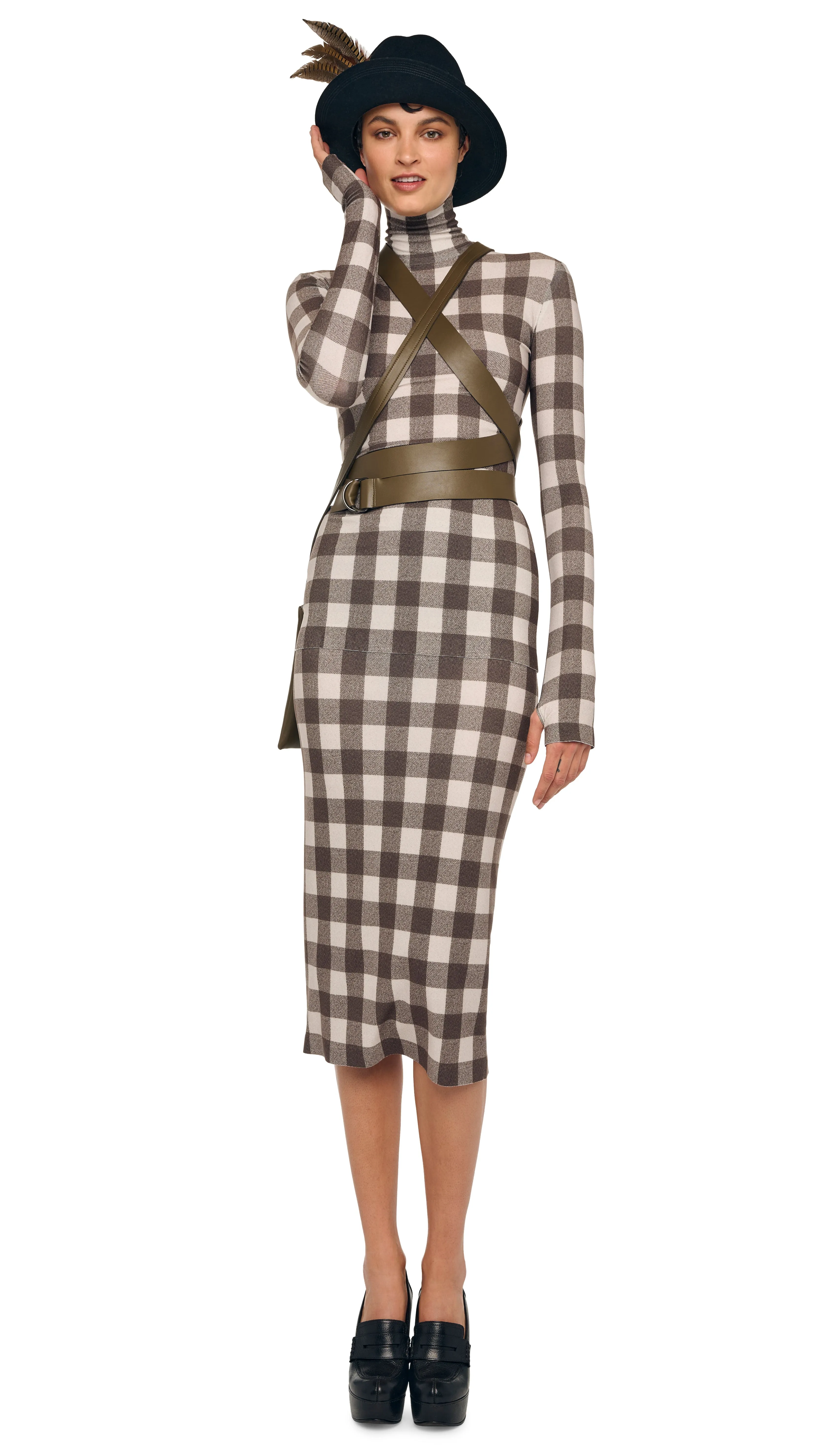 SLIM FIT LONG SLEEVE TURTLE TOP sold by Norma Kamali product image thumbnail 5