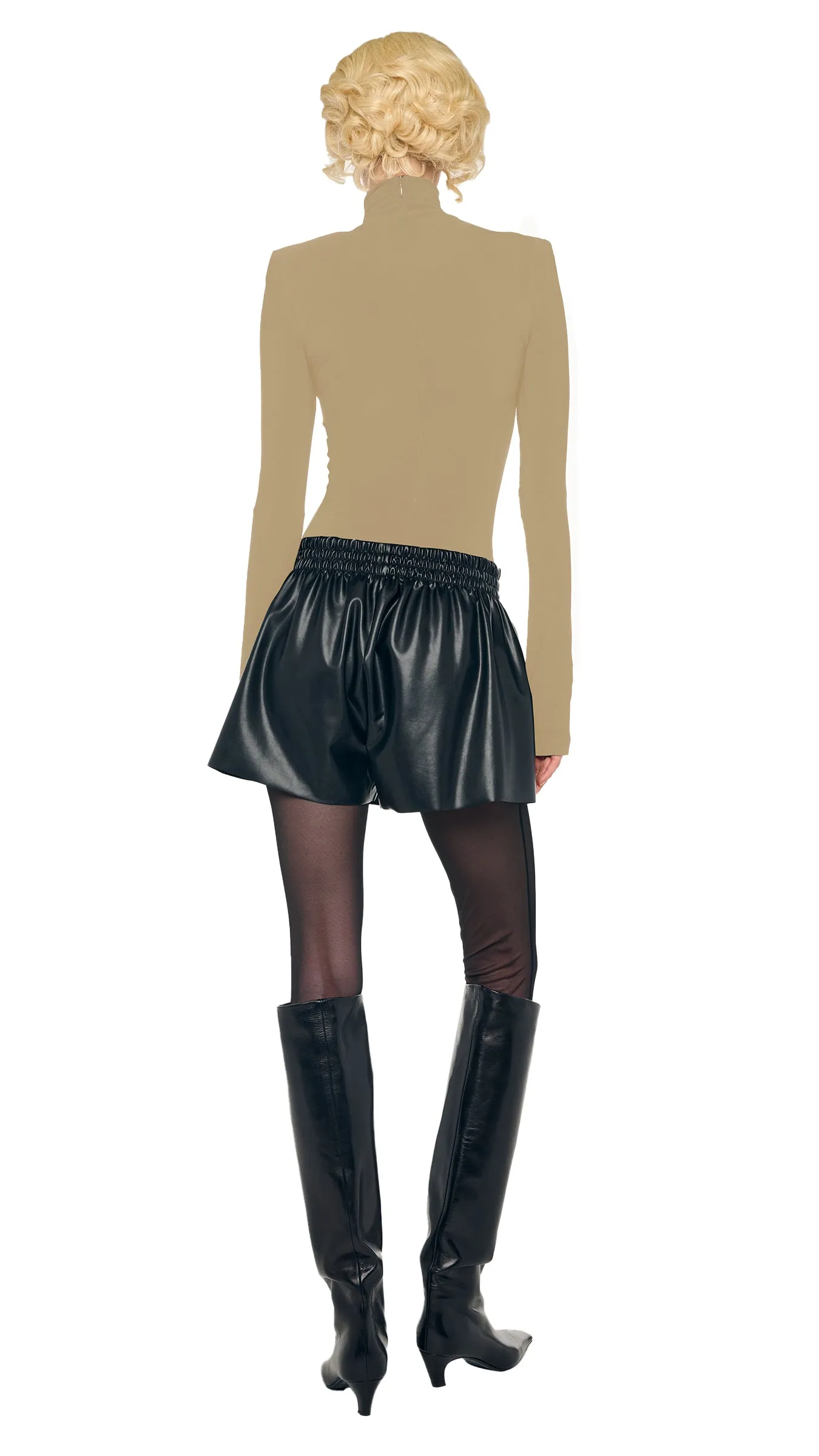 SLIM FIT LONG SLEEVE TURTLE TOP sold by Norma Kamali product image thumbnail 3
