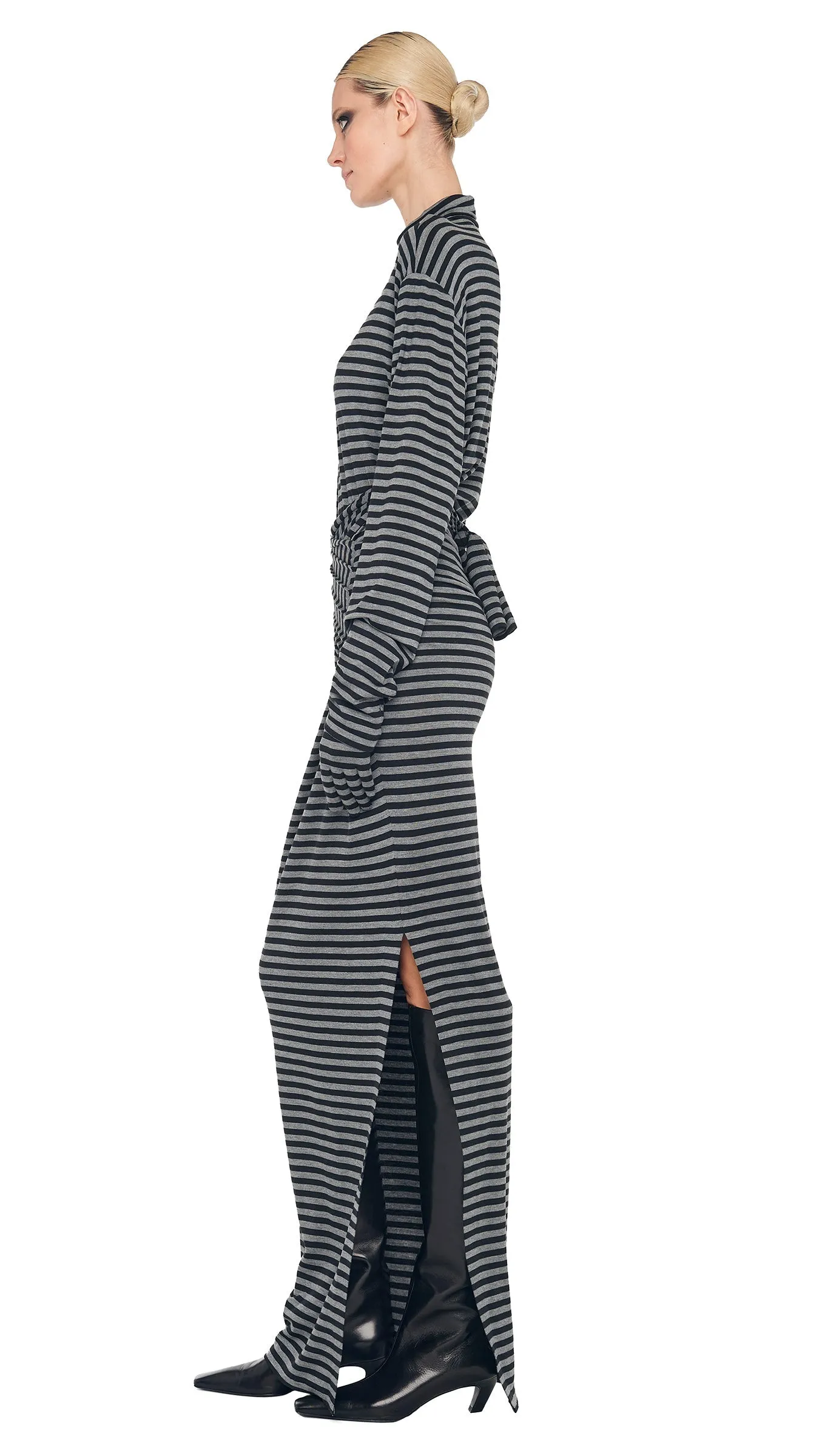 ALL IN ONE SIDE SLIT LONG SKIRT sold by Norma Kamali product image thumbnail 3