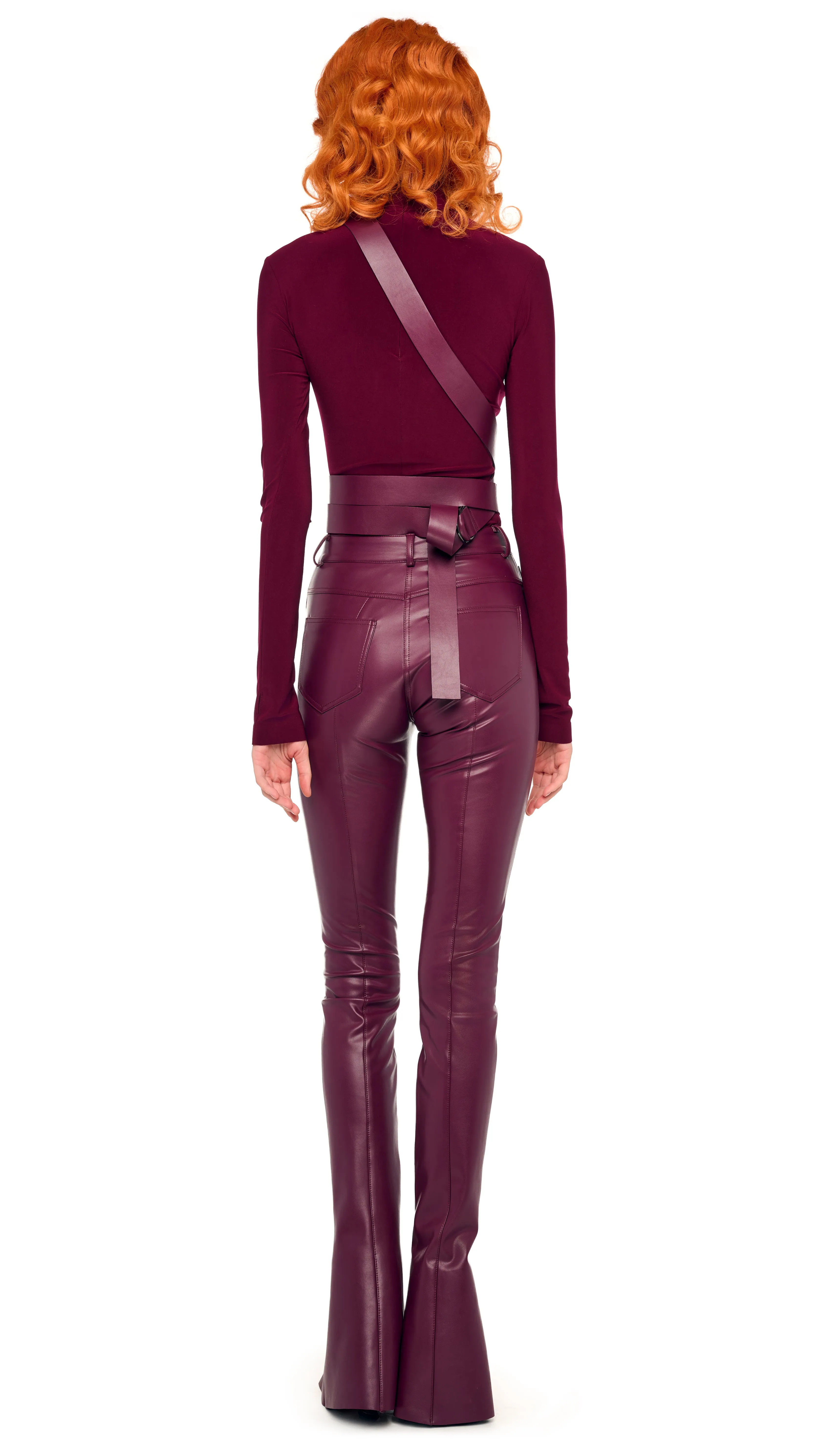 SLIM FIT LONG SLEEVE TURTLE TOP sold by Norma Kamali product image thumbnail 3