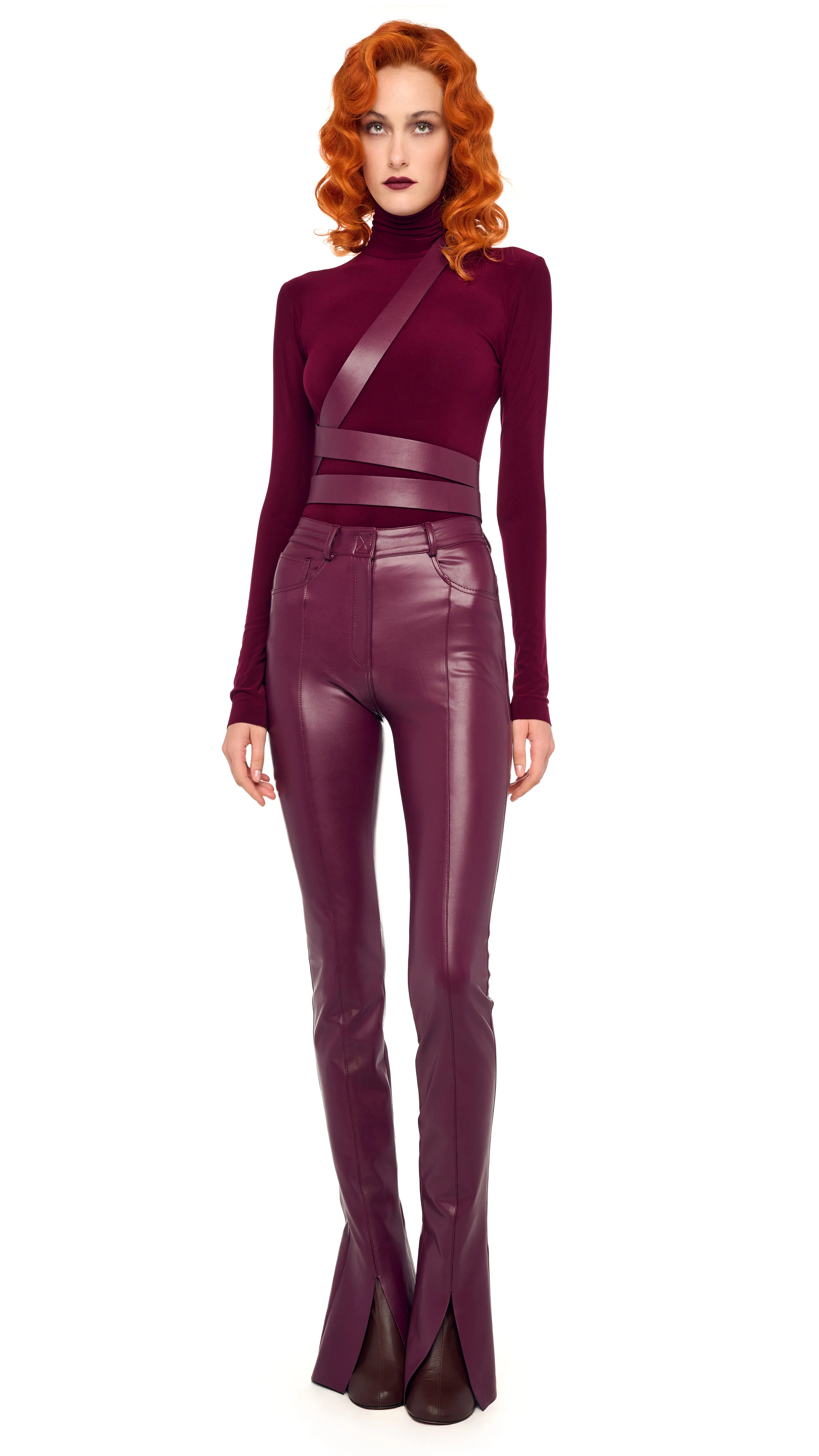 SLIM FIT LONG SLEEVE TURTLE TOP sold by Norma Kamali