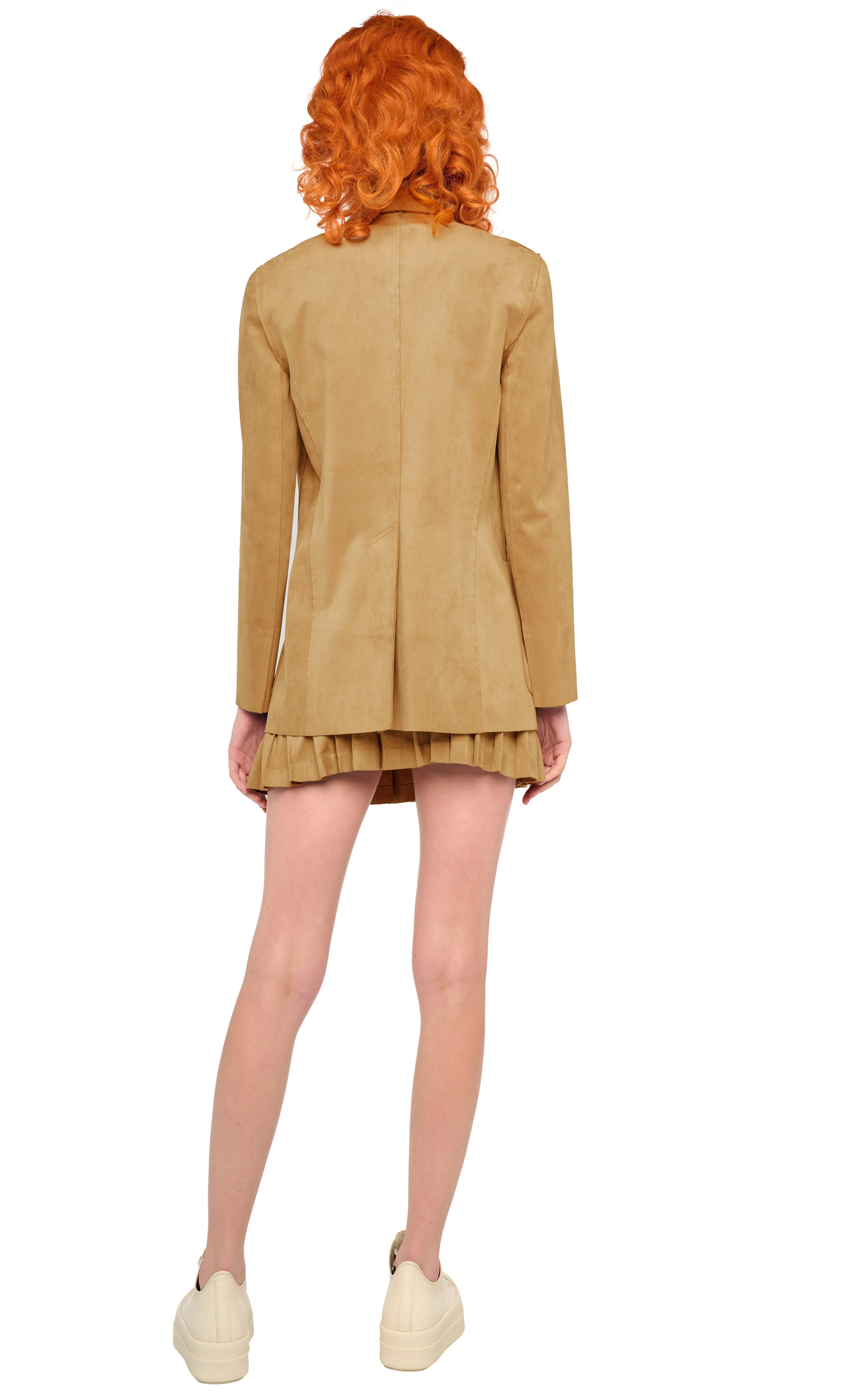 PLEATED MINI SKIRT sold by Norma Kamali product image thumbnail 3