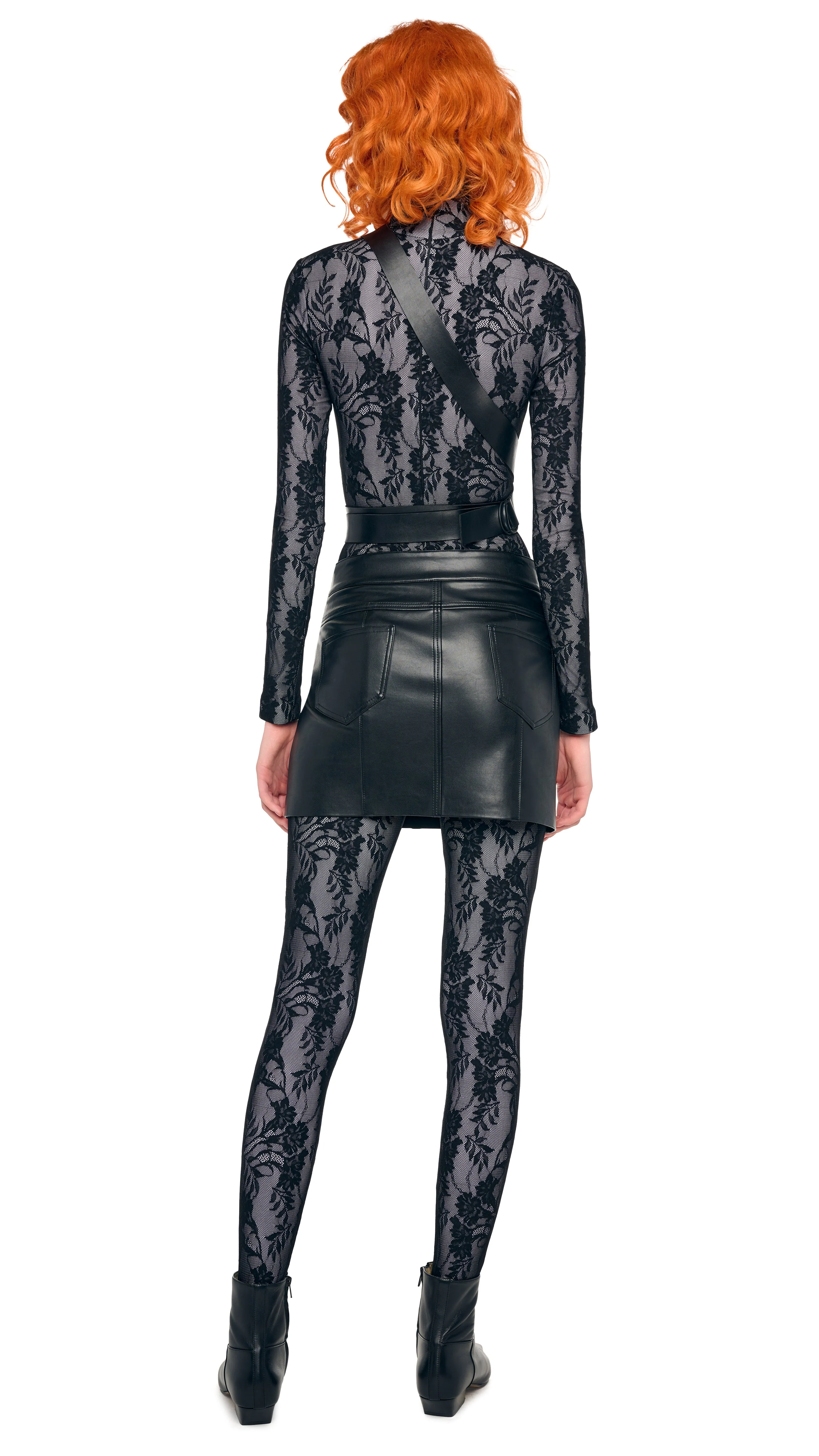 STRAIGHT JEAN MINI SKIRT sold by Norma Kamali product image thumbnail 3