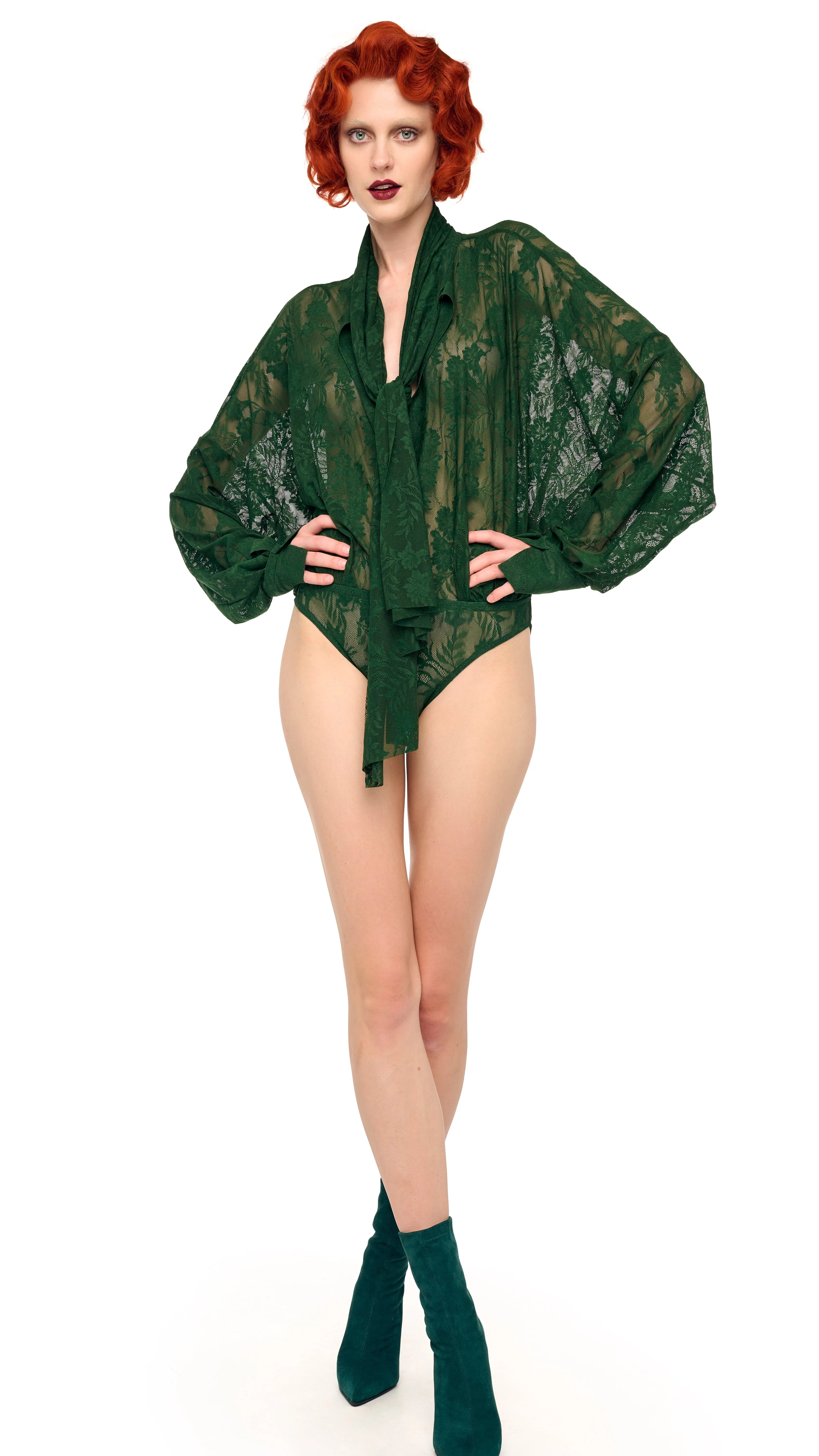 SUPER OS BF NK SHIRT BODYSUIT W/ BOW sold by Norma Kamali product image thumbnail 5