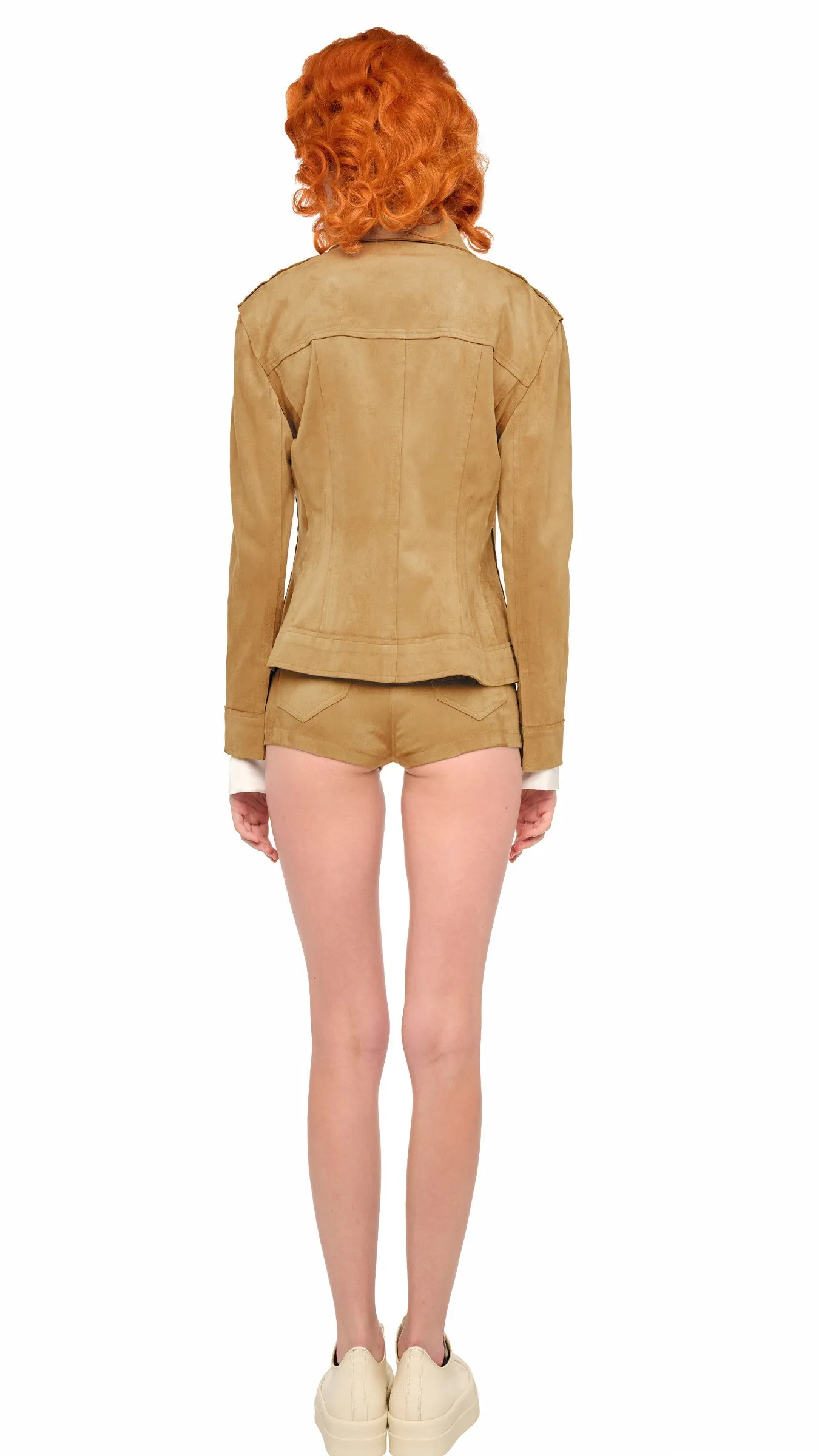 HIGH WAIST JEAN SHORT sold by Norma Kamali product image thumbnail 3