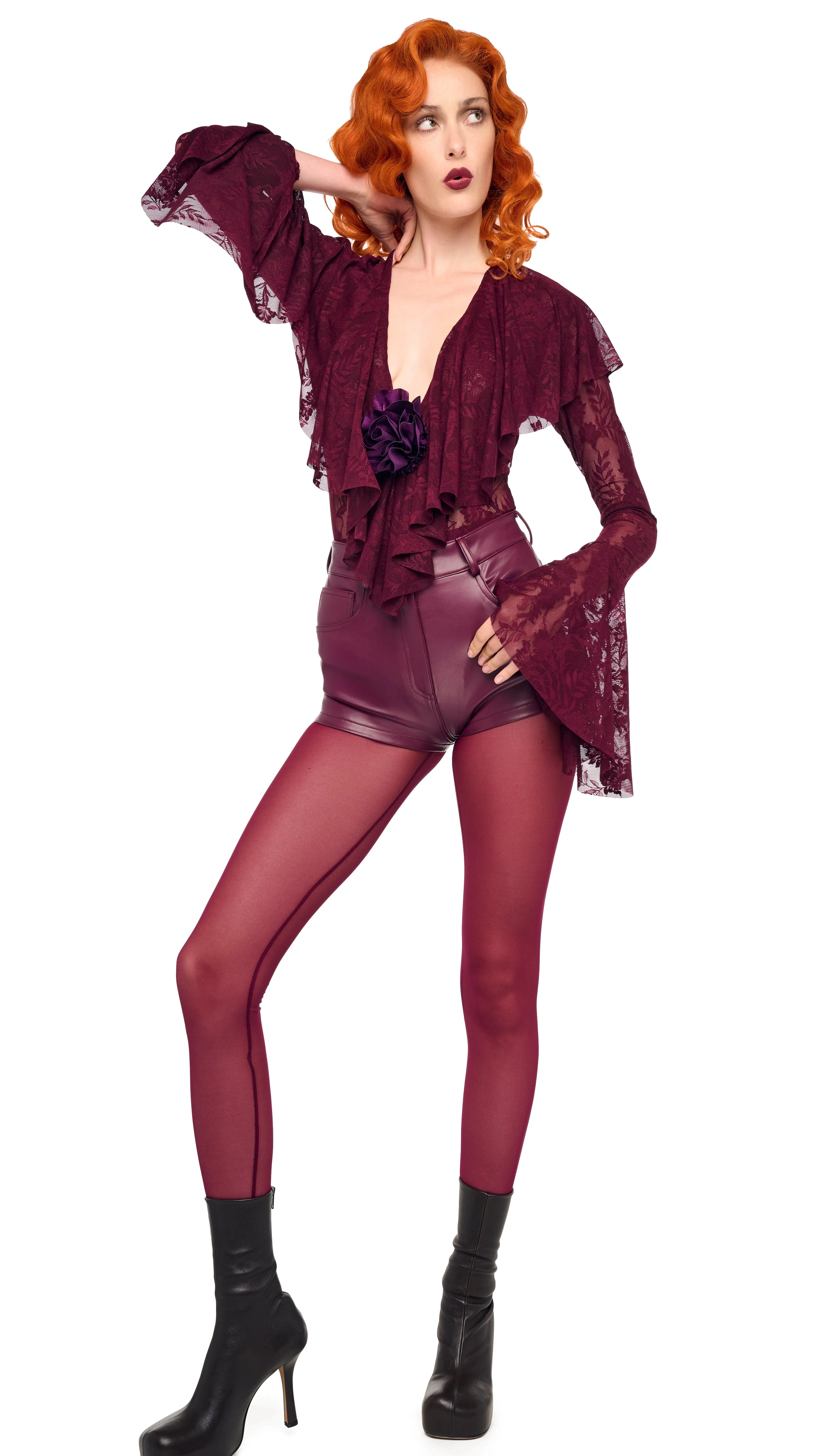 HIGH WAIST JEAN SHORT sold by Norma Kamali product image thumbnail 5
