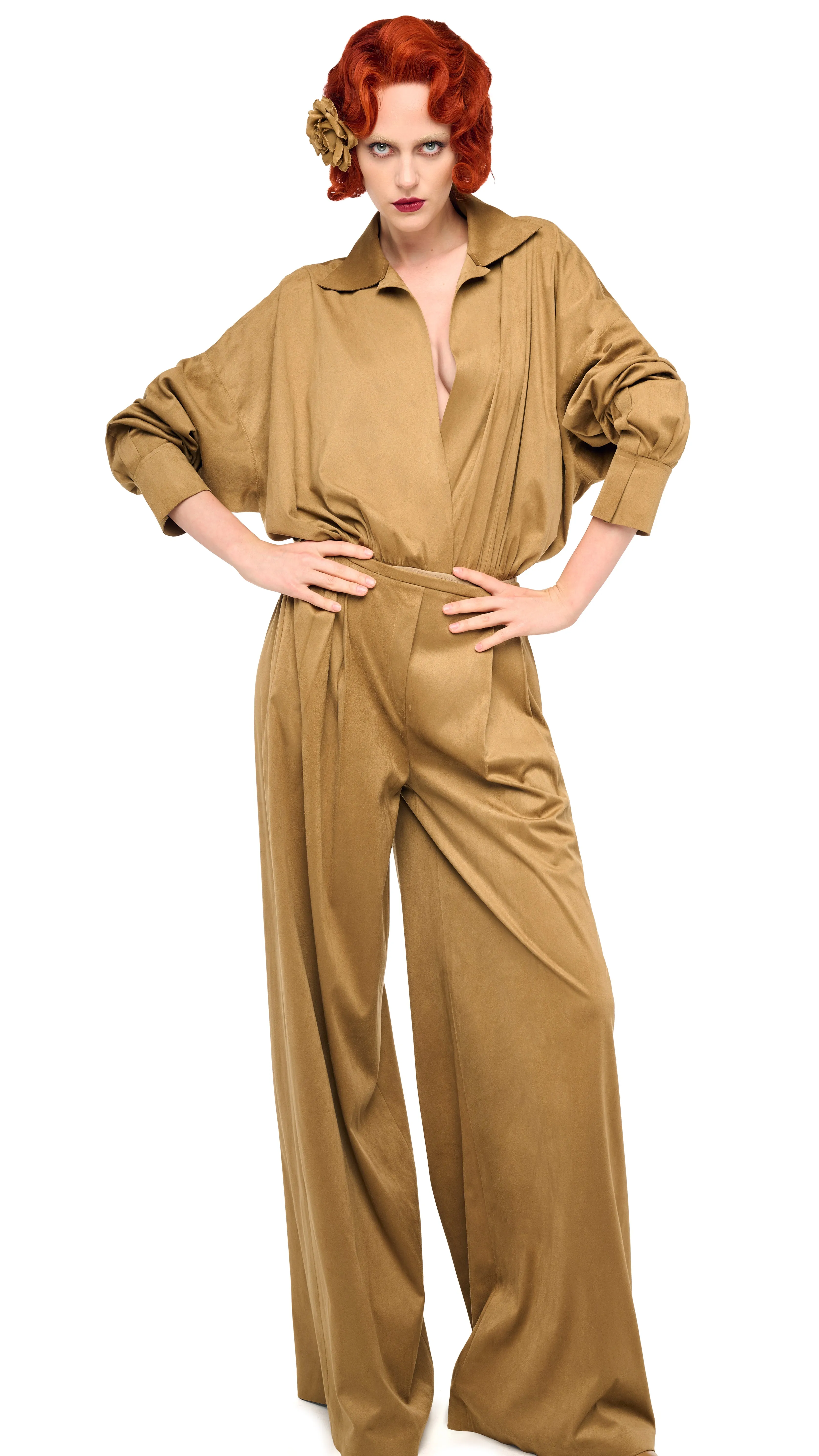 MENS PLEAT PANT sold by Norma Kamali product image thumbnail 4
