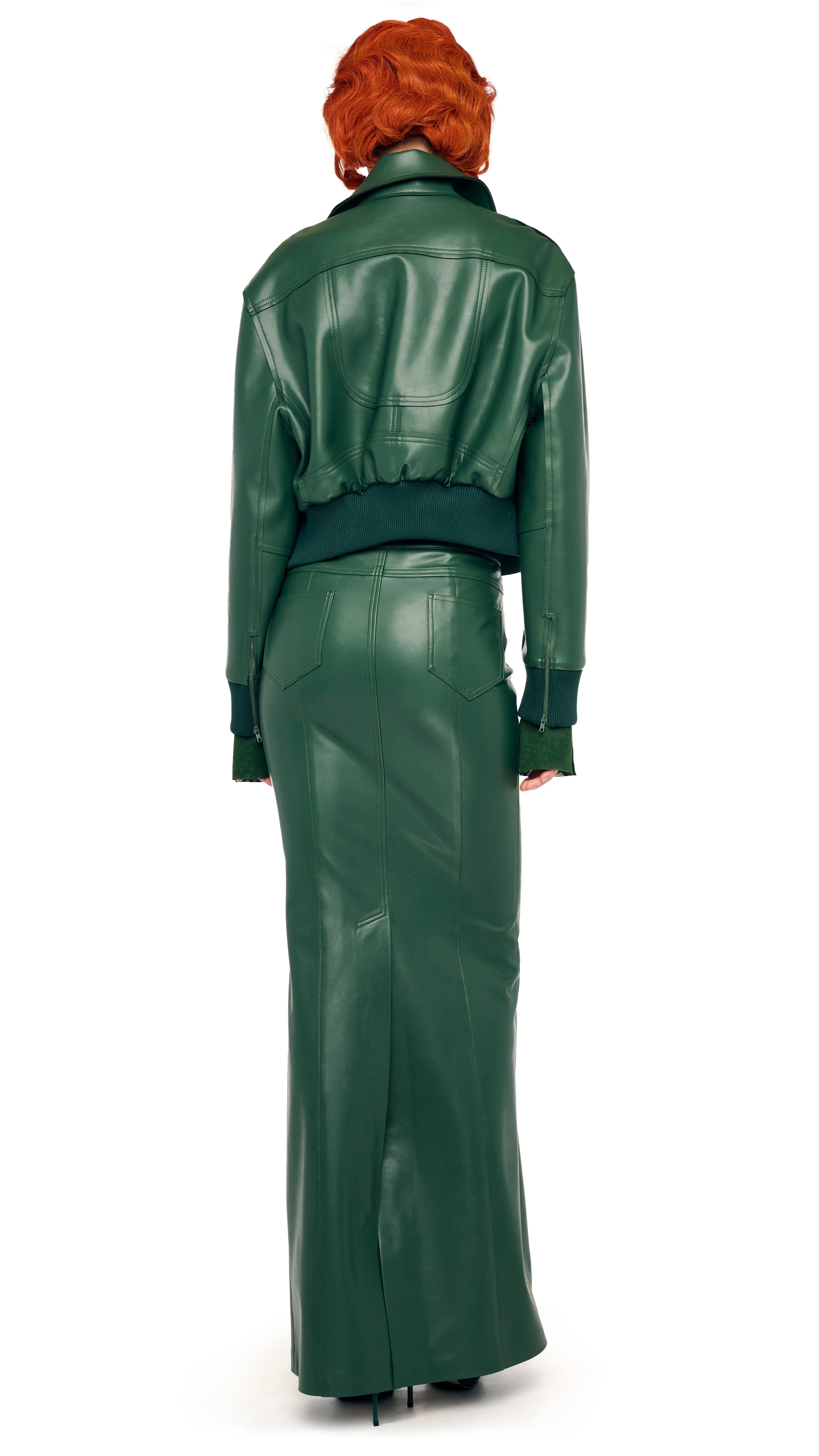 MENS ZIP FRONT CLASSIC CROPPED JACKET sold by Norma Kamali product image thumbnail 3