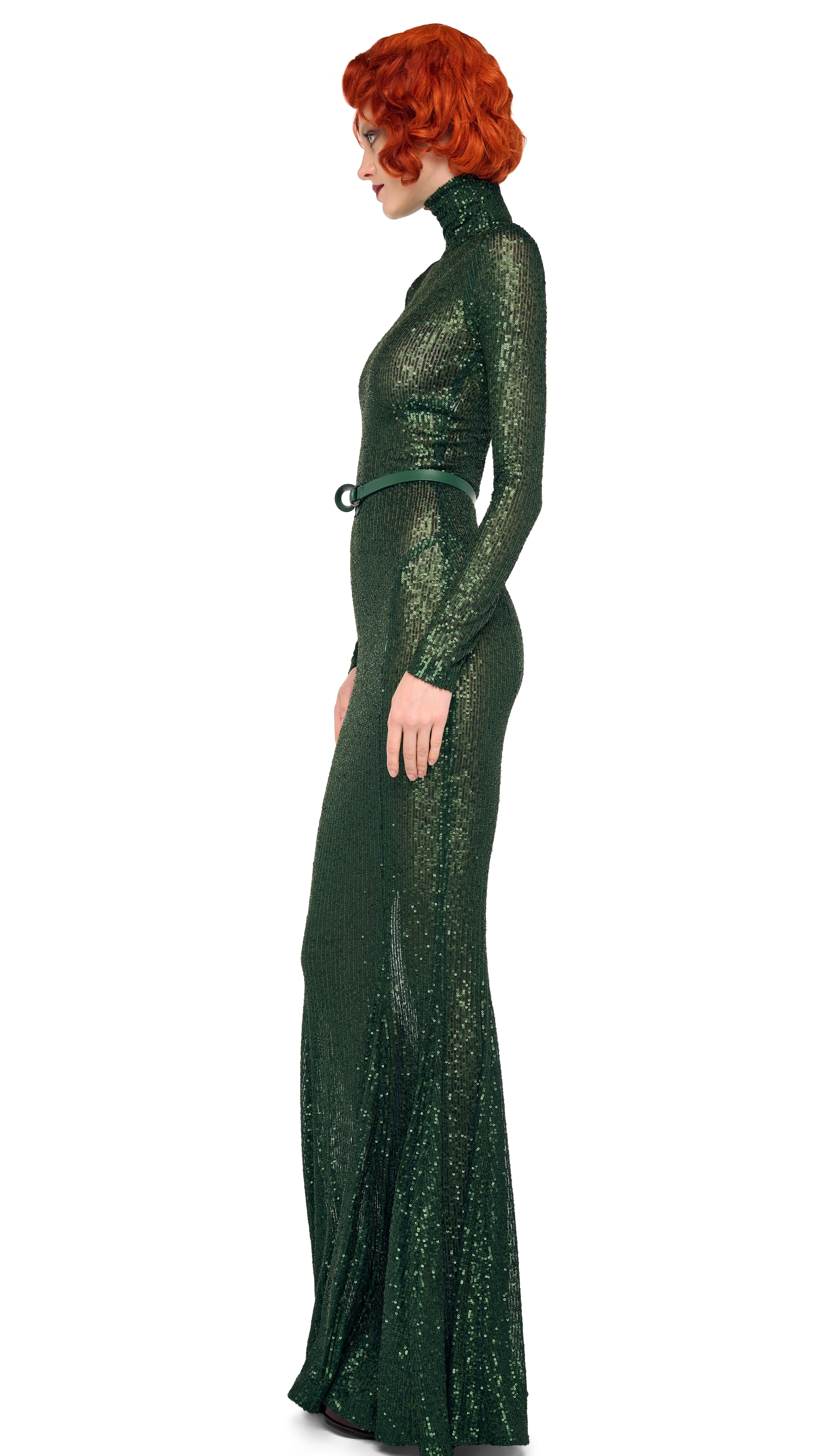 LONG SLEEVE TURTLE FISHTAIL GOWN sold by Norma Kamali product image thumbnail 2