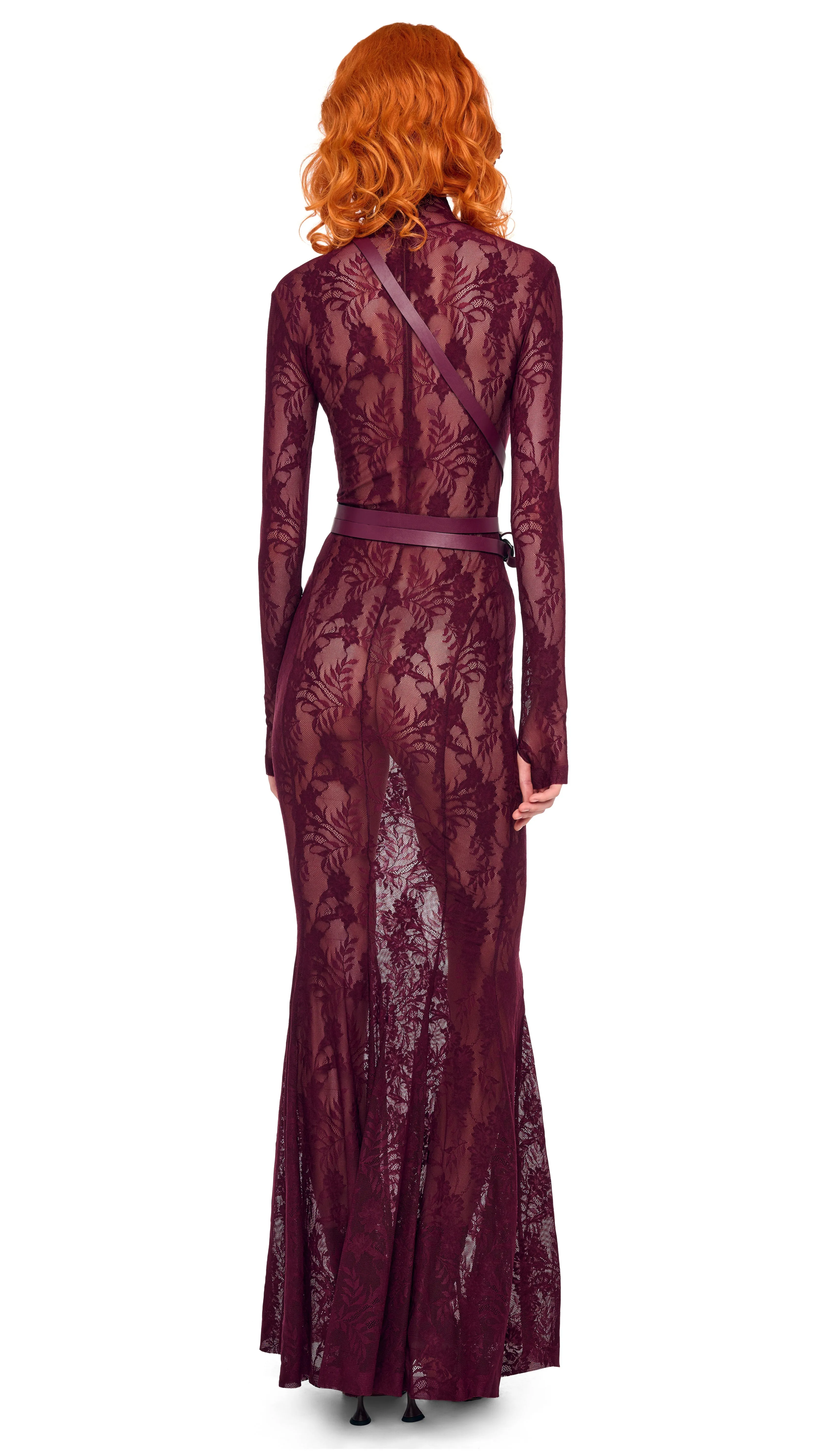 LONG SLEEVE TURTLE FISHTAIL GOWN sold by Norma Kamali product image thumbnail 3