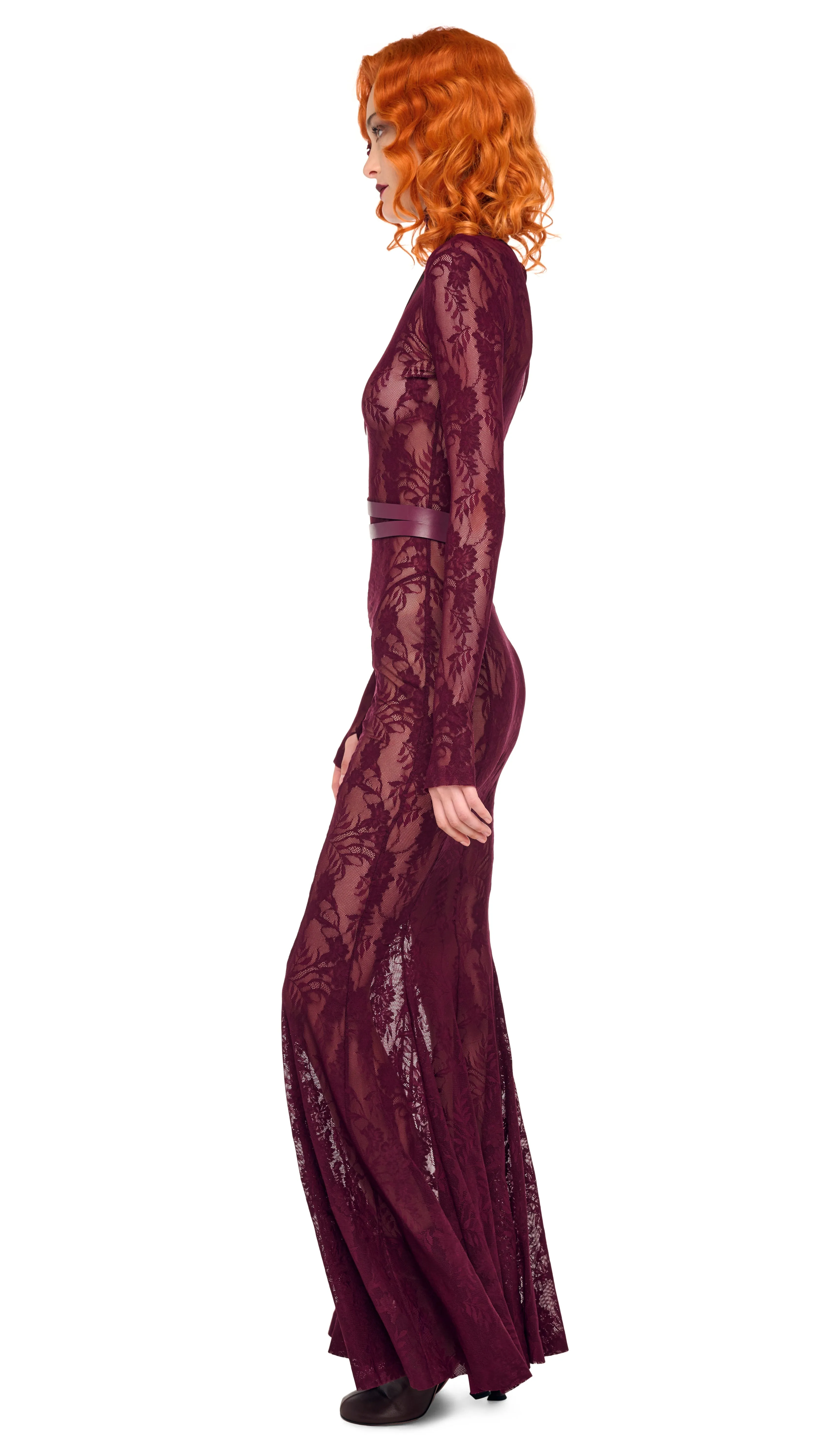 LONG SLEEVE TURTLE FISHTAIL GOWN sold by Norma Kamali product image thumbnail 2