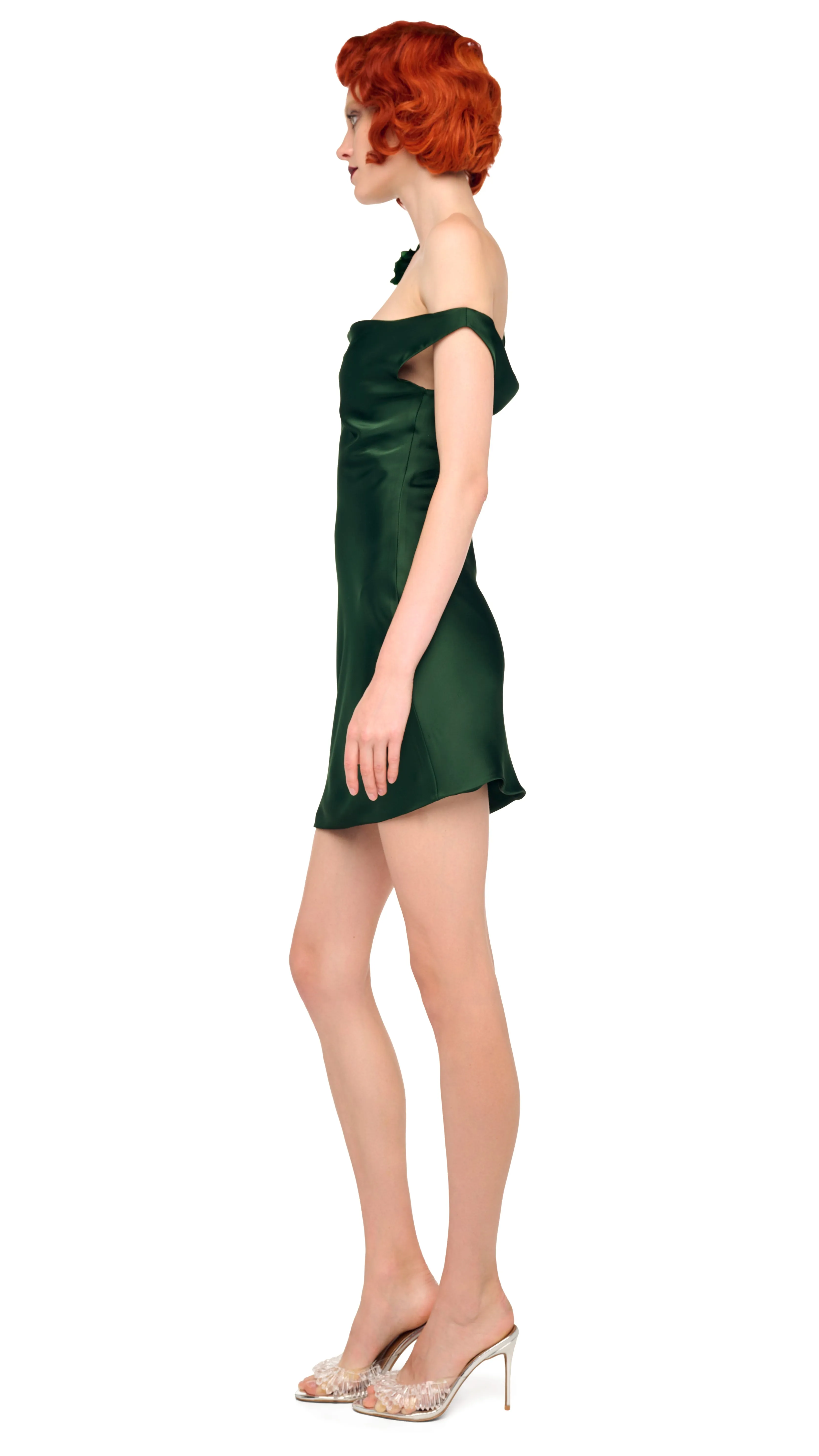 DROP SHOULDER MARIA MINI DRESS sold by Norma Kamali product image thumbnail 2
