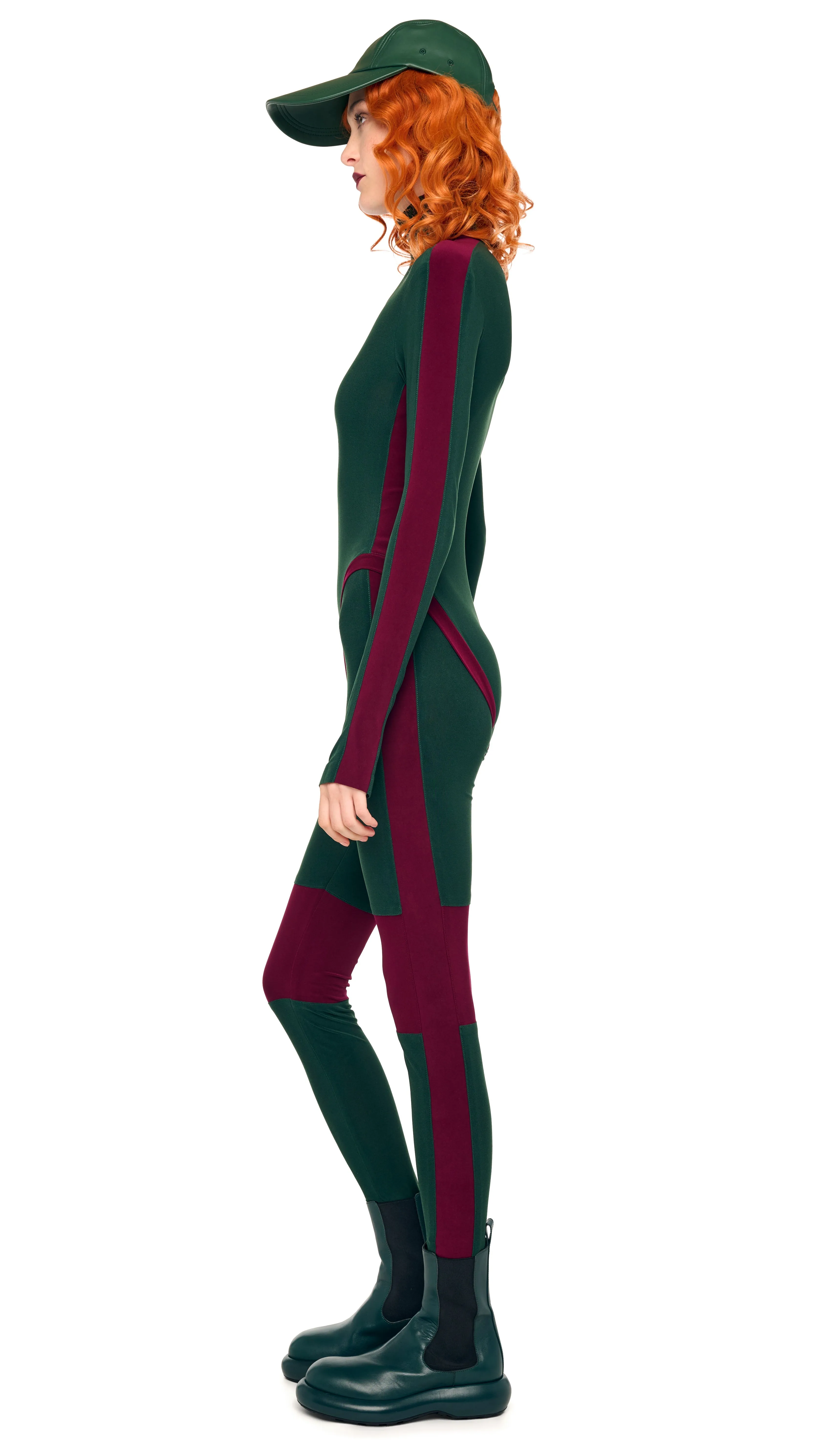 SIDE STRIPE LEGGING W/ KNEE PATCH sold by Norma Kamali product image thumbnail 2