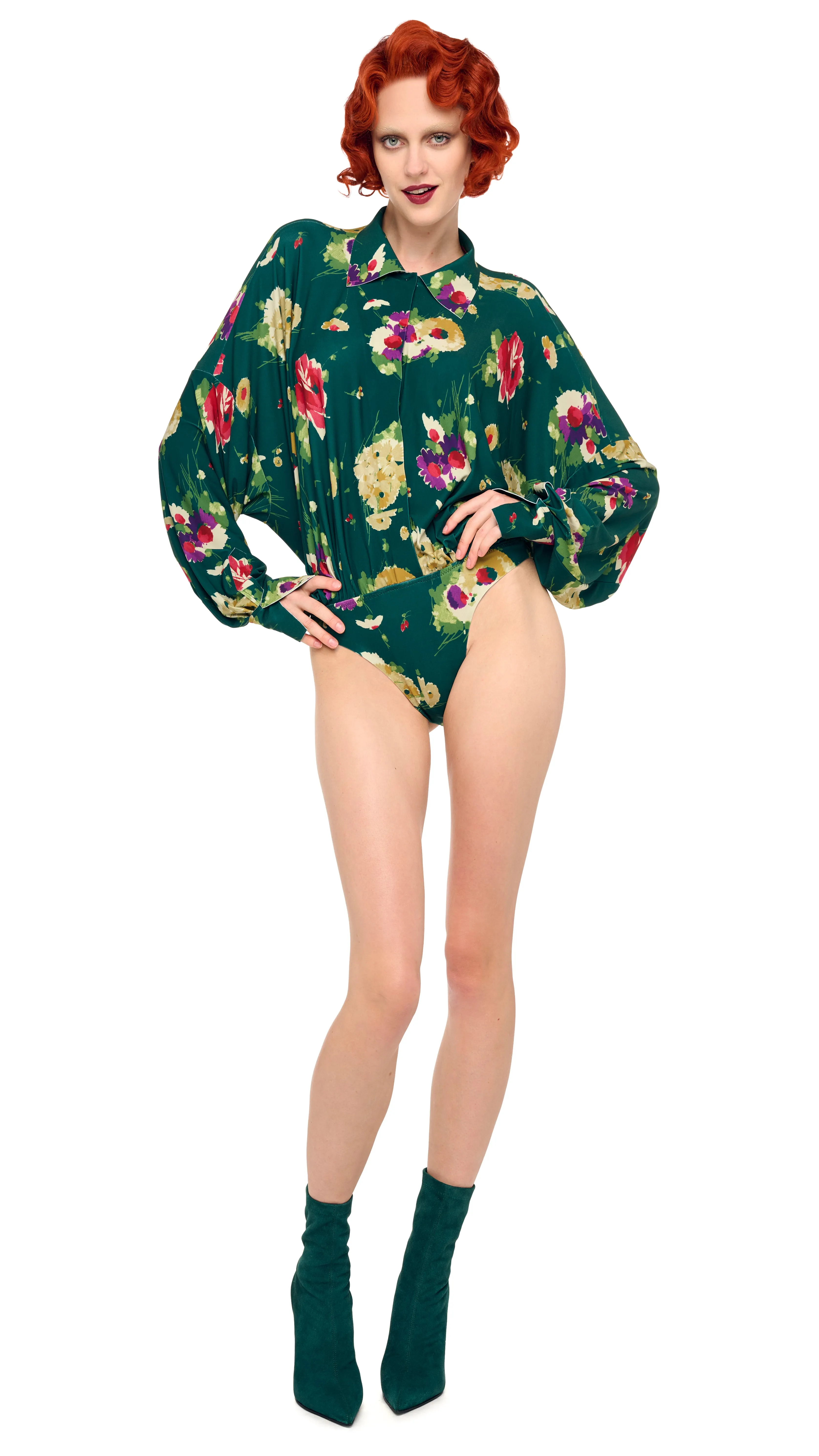 SUPER OS BF NK SHIRT BODYSUIT sold by Norma Kamali product image thumbnail 2