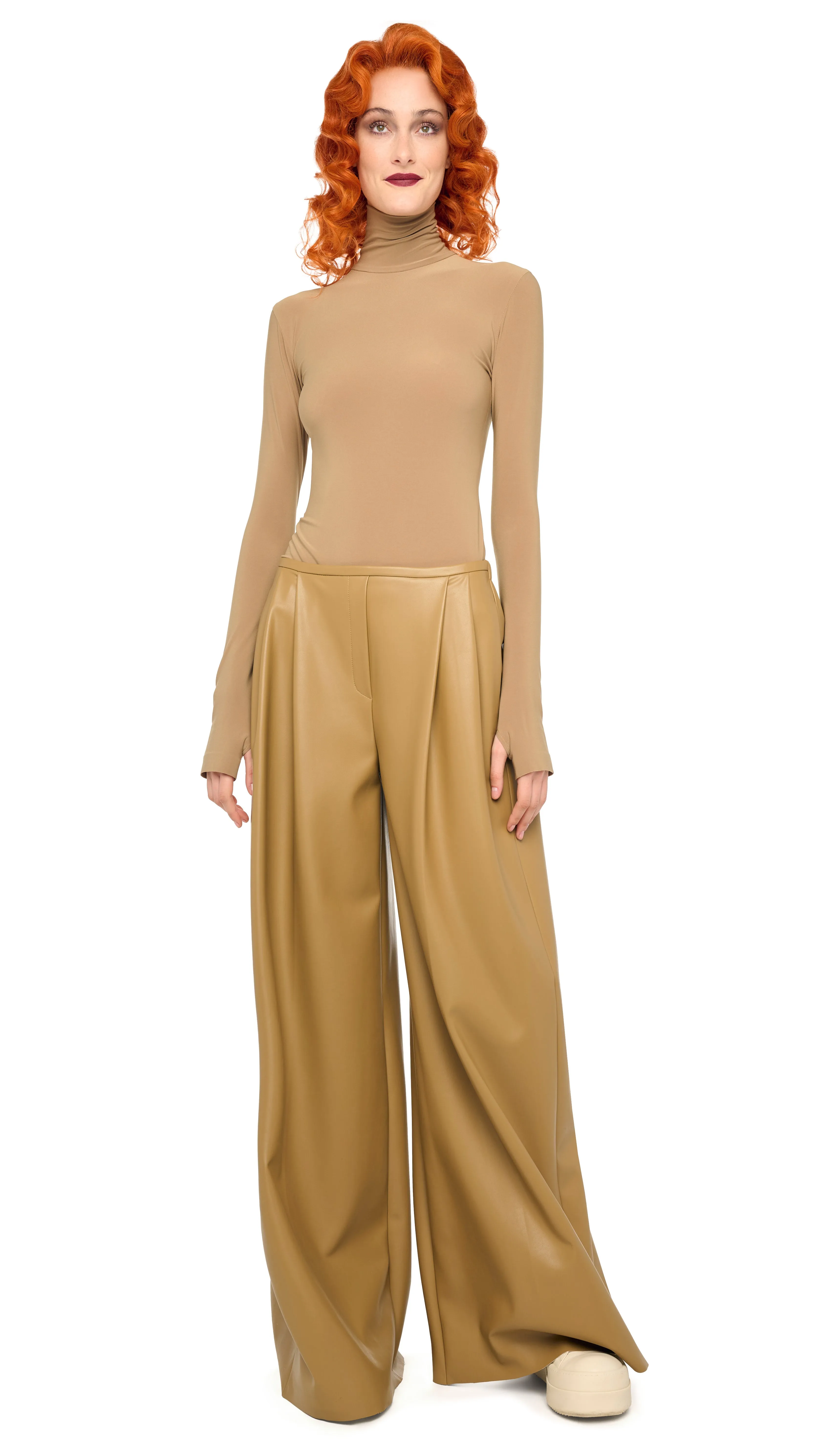 SLIM FIT LONG SLEEVE TURTLE TOP sold by Norma Kamali