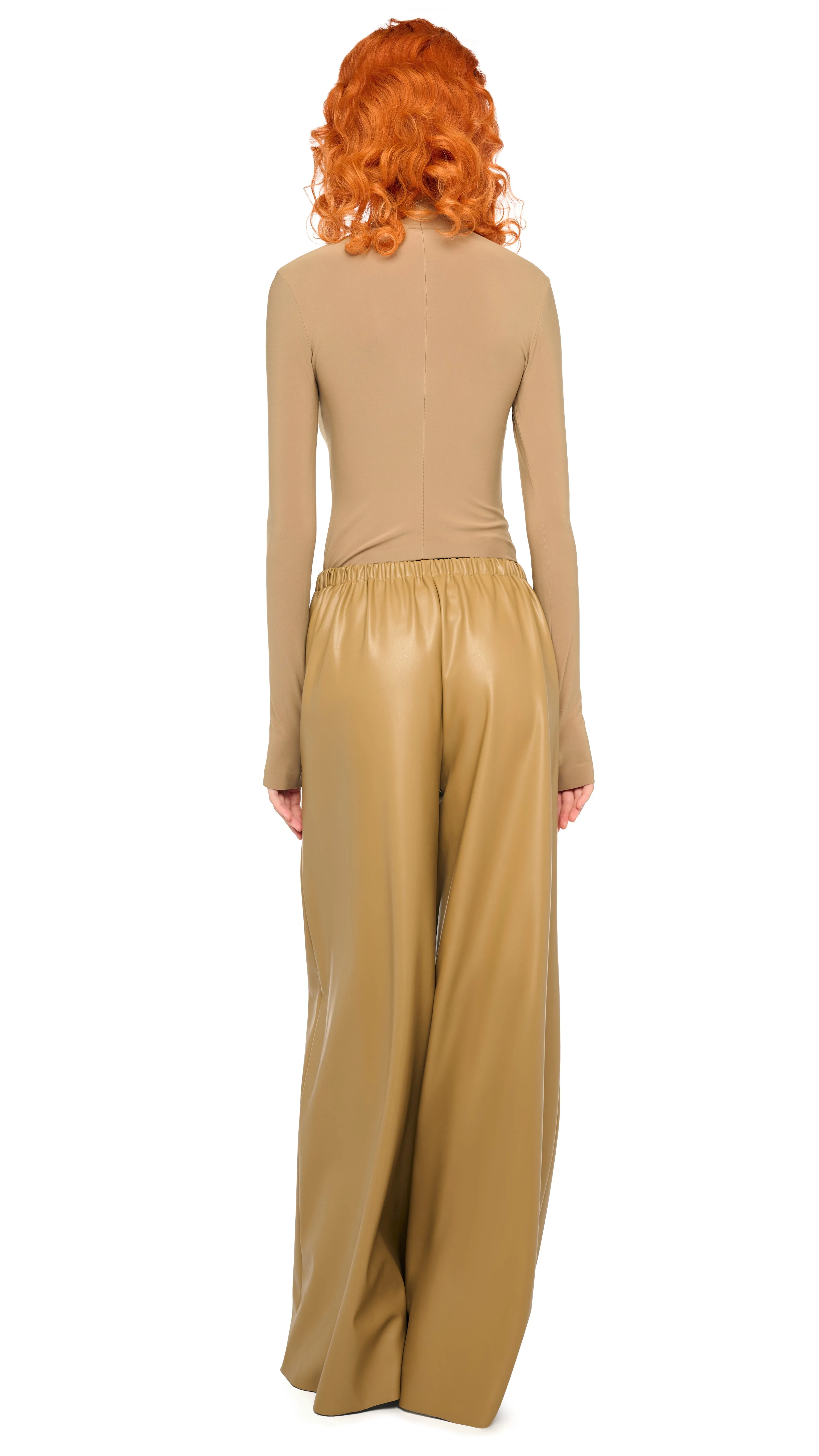 SLIM FIT LONG SLEEVE TURTLE TOP sold by Norma Kamali product image thumbnail 3