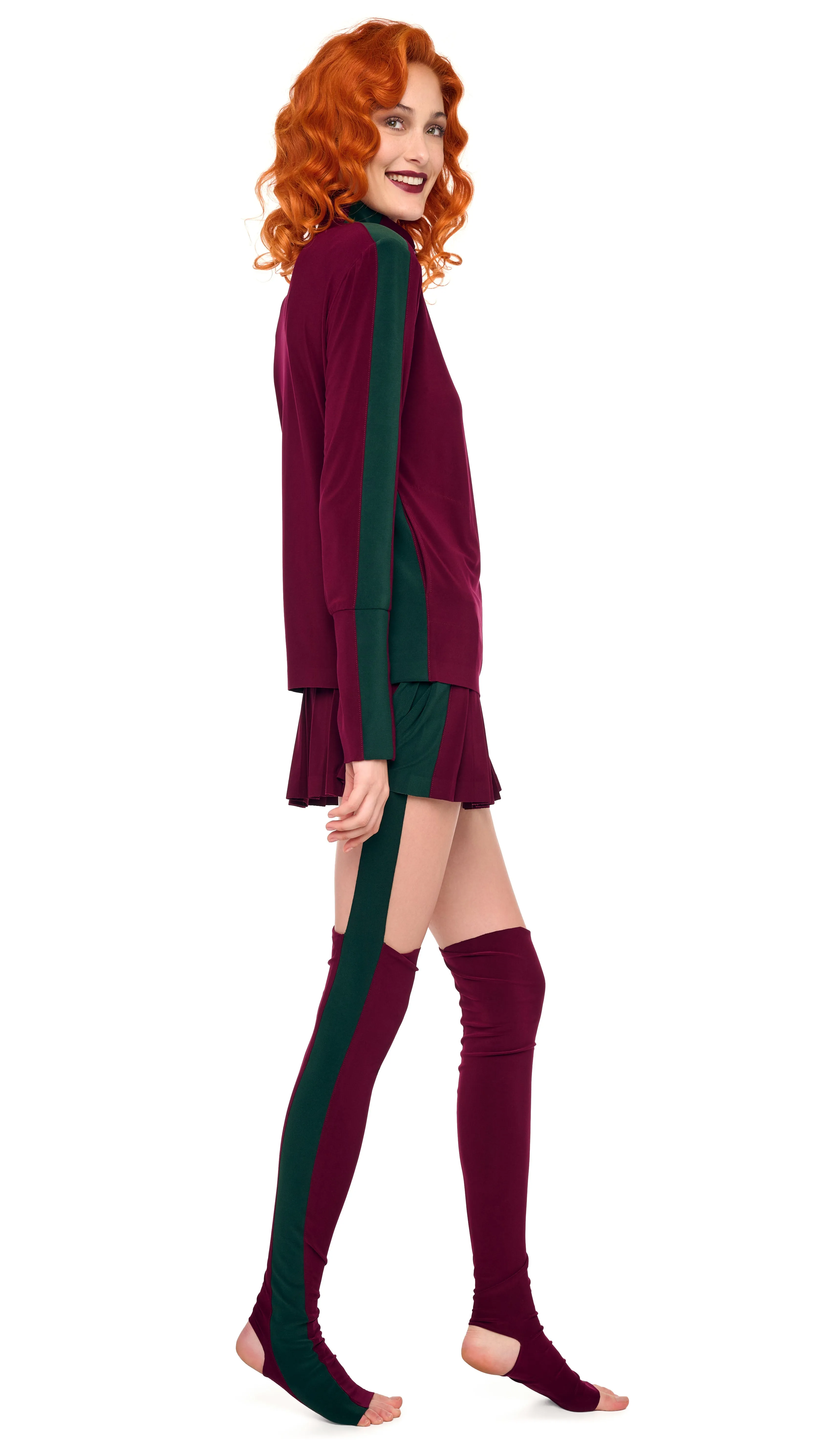 SIDE STRIPE TURTLE JACKET sold by Norma Kamali product image thumbnail 4