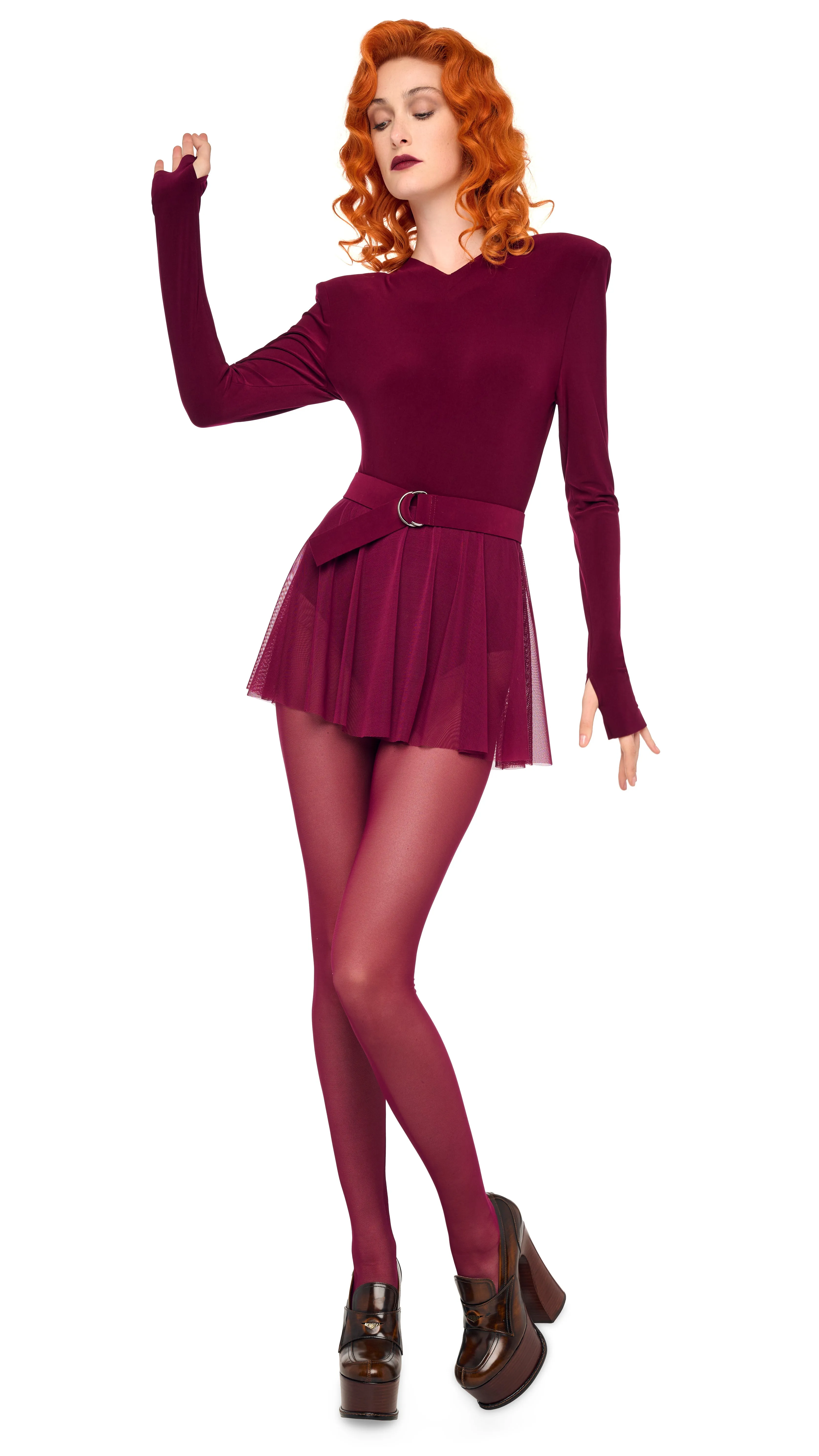 LONG SLEEVE SHOULDER PAD PICKLEBALL sold by Norma Kamali product image thumbnail 5