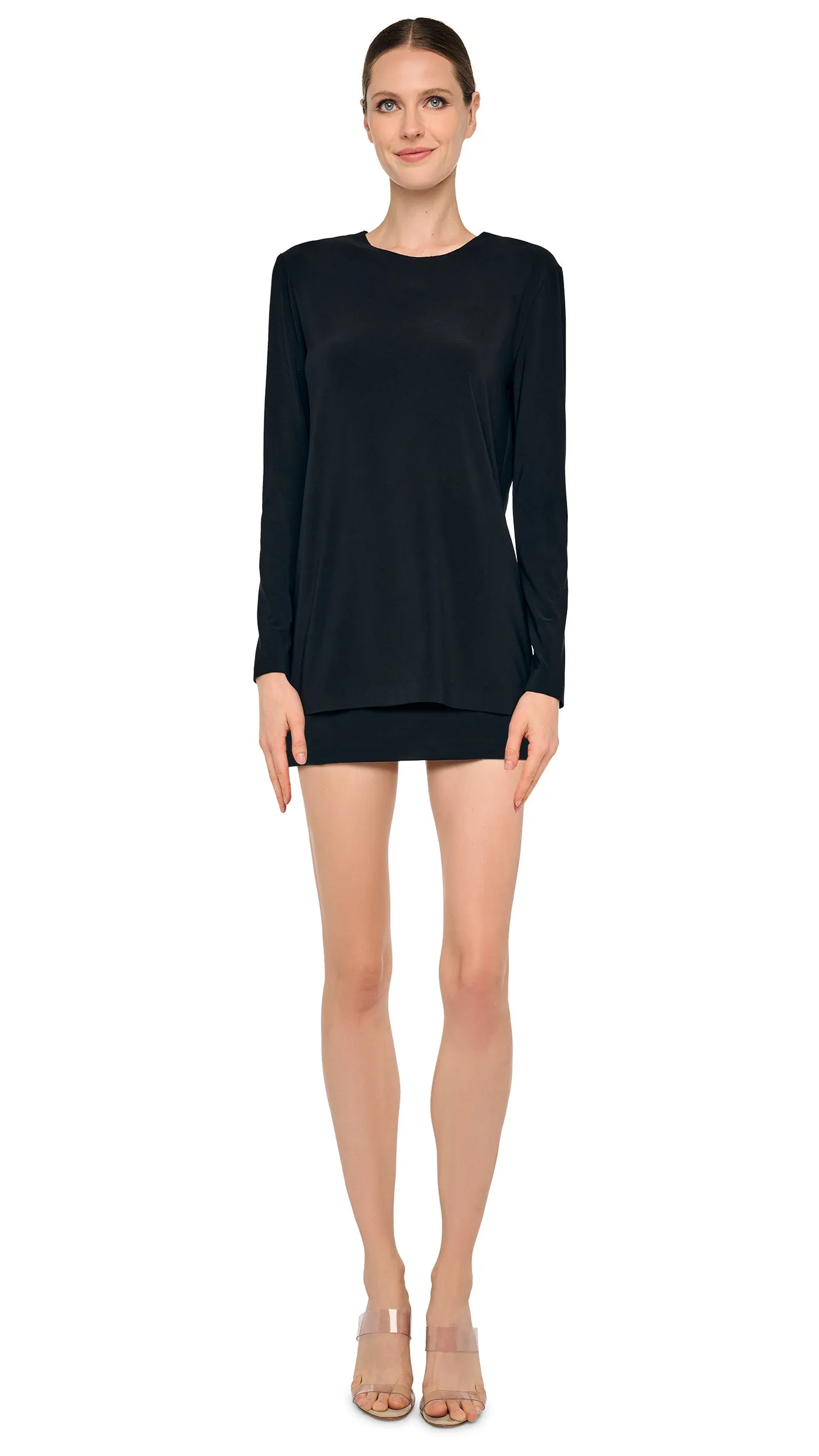 STRAIGHT MINI SKIRT sold by Norma Kamali product image thumbnail 5