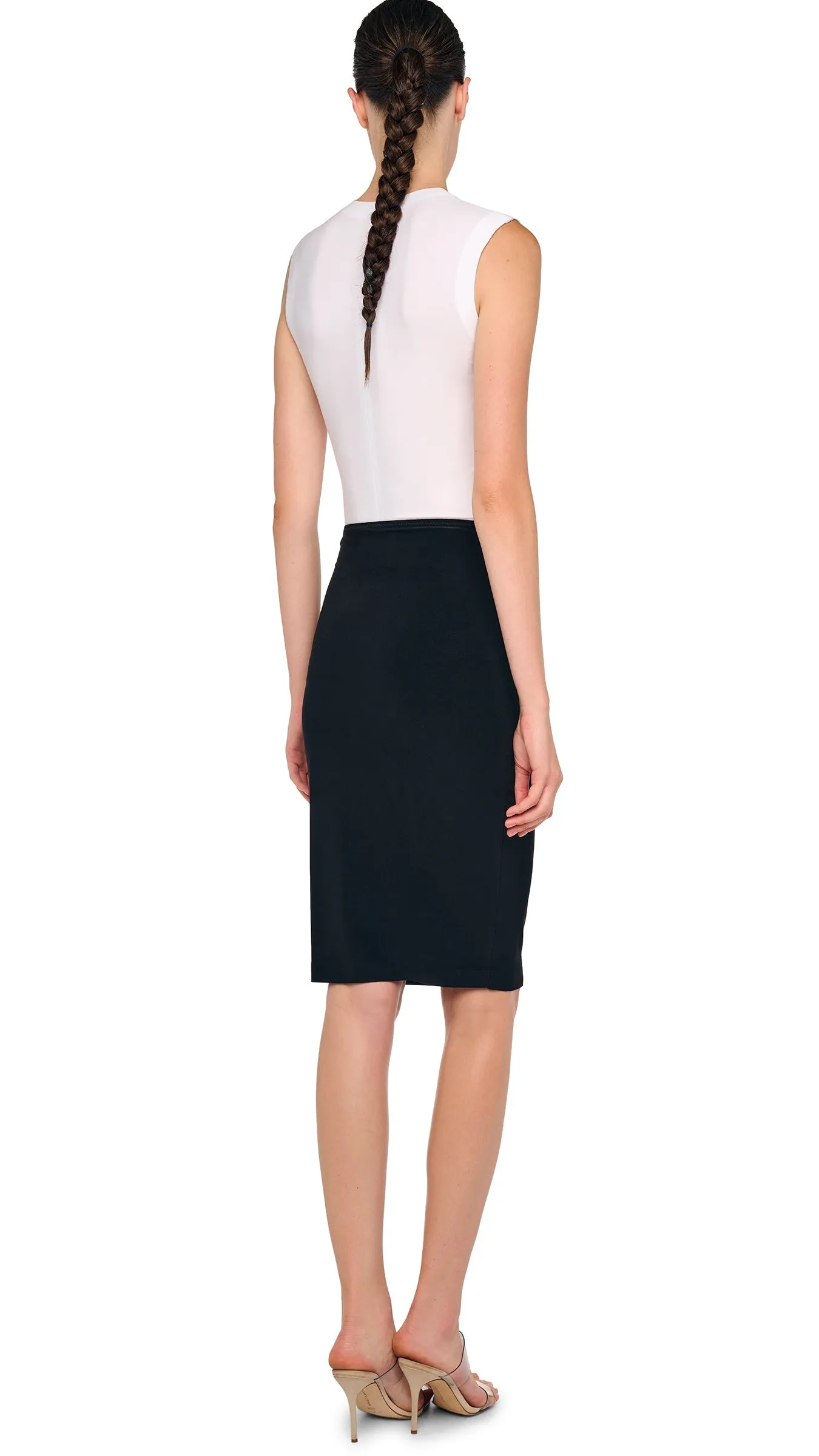 STRAIGHT SKIRT TO KNEE sold by Norma Kamali product image thumbnail 3