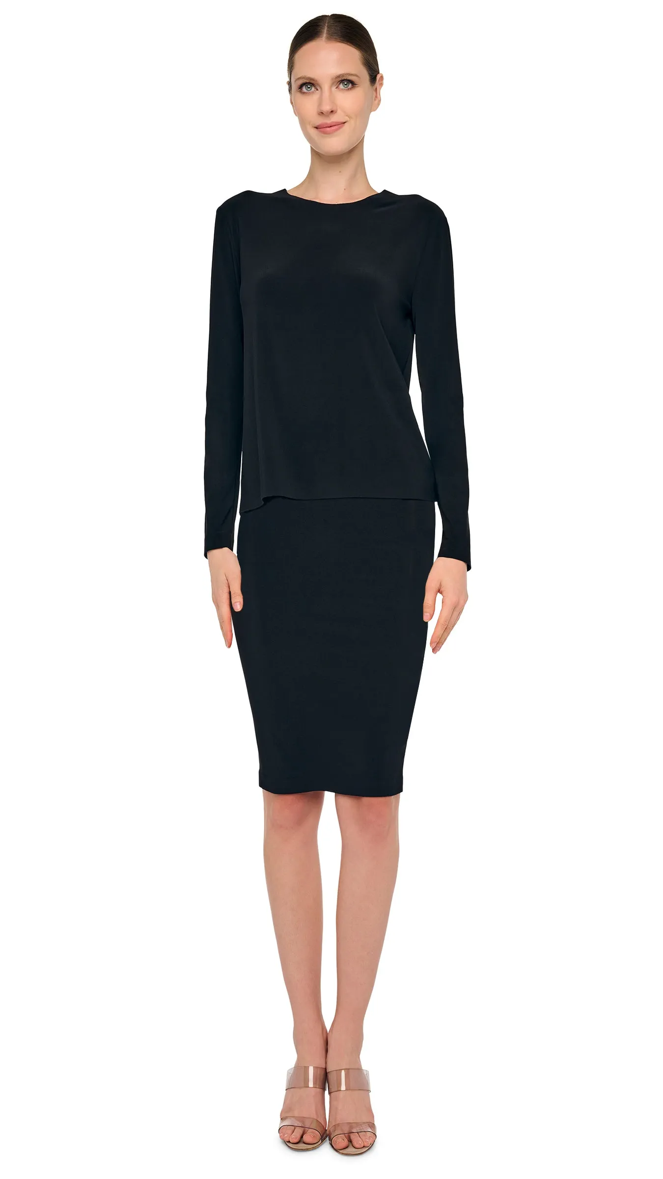 STRAIGHT SKIRT TO KNEE sold by Norma Kamali product image thumbnail 5