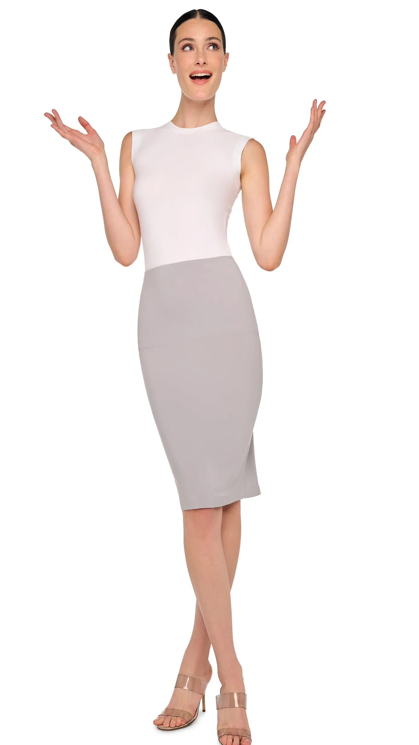 STRAIGHT SKIRT TO KNEE sold by Norma Kamali product image thumbnail 5