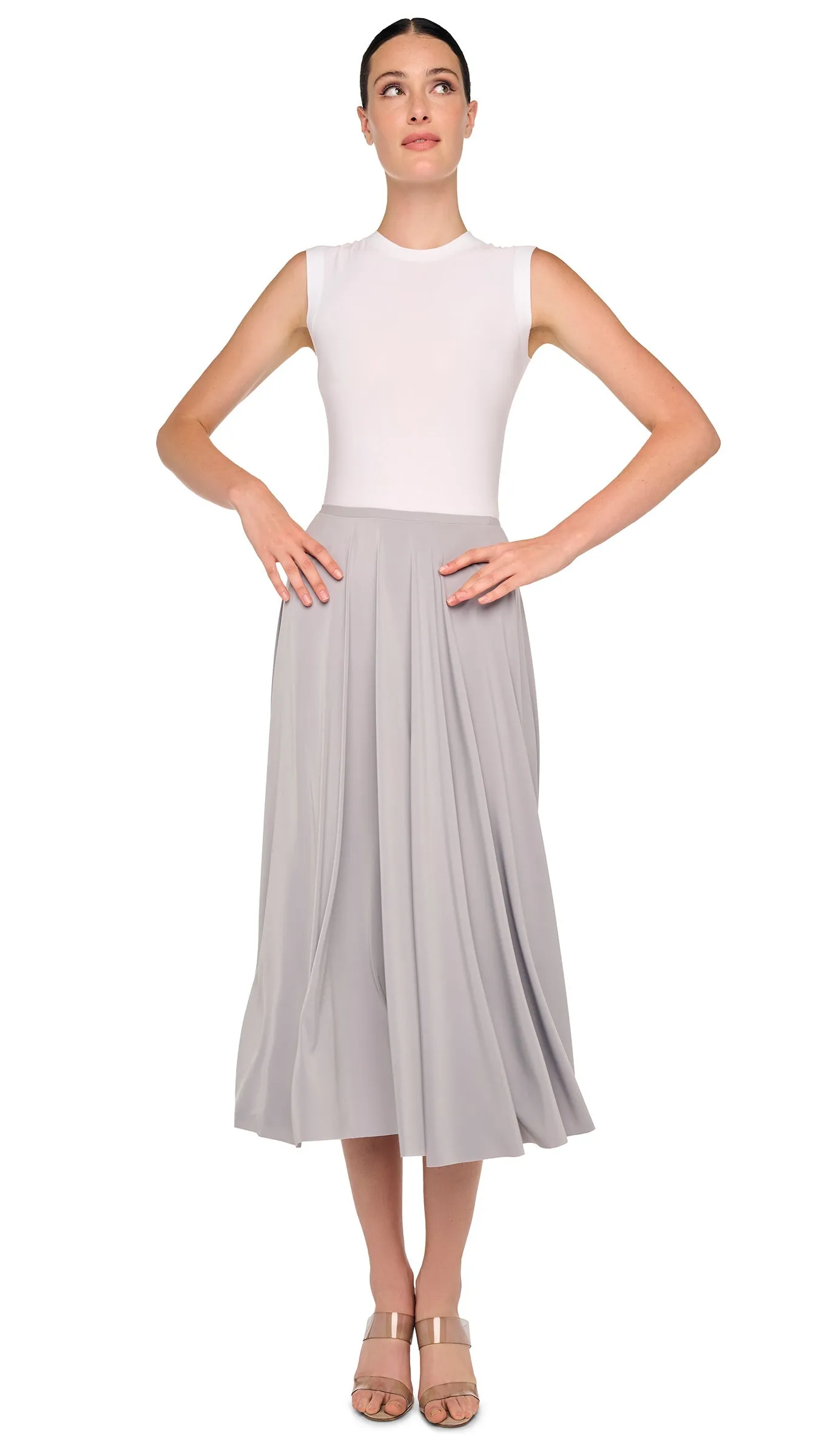 FLARED SKIRT TO MIDCALF sold by Norma Kamali product image thumbnail 5