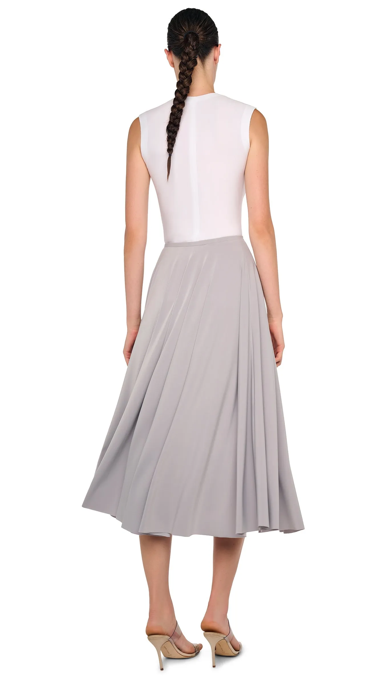 FLARED SKIRT TO MIDCALF sold by Norma Kamali product image thumbnail 3