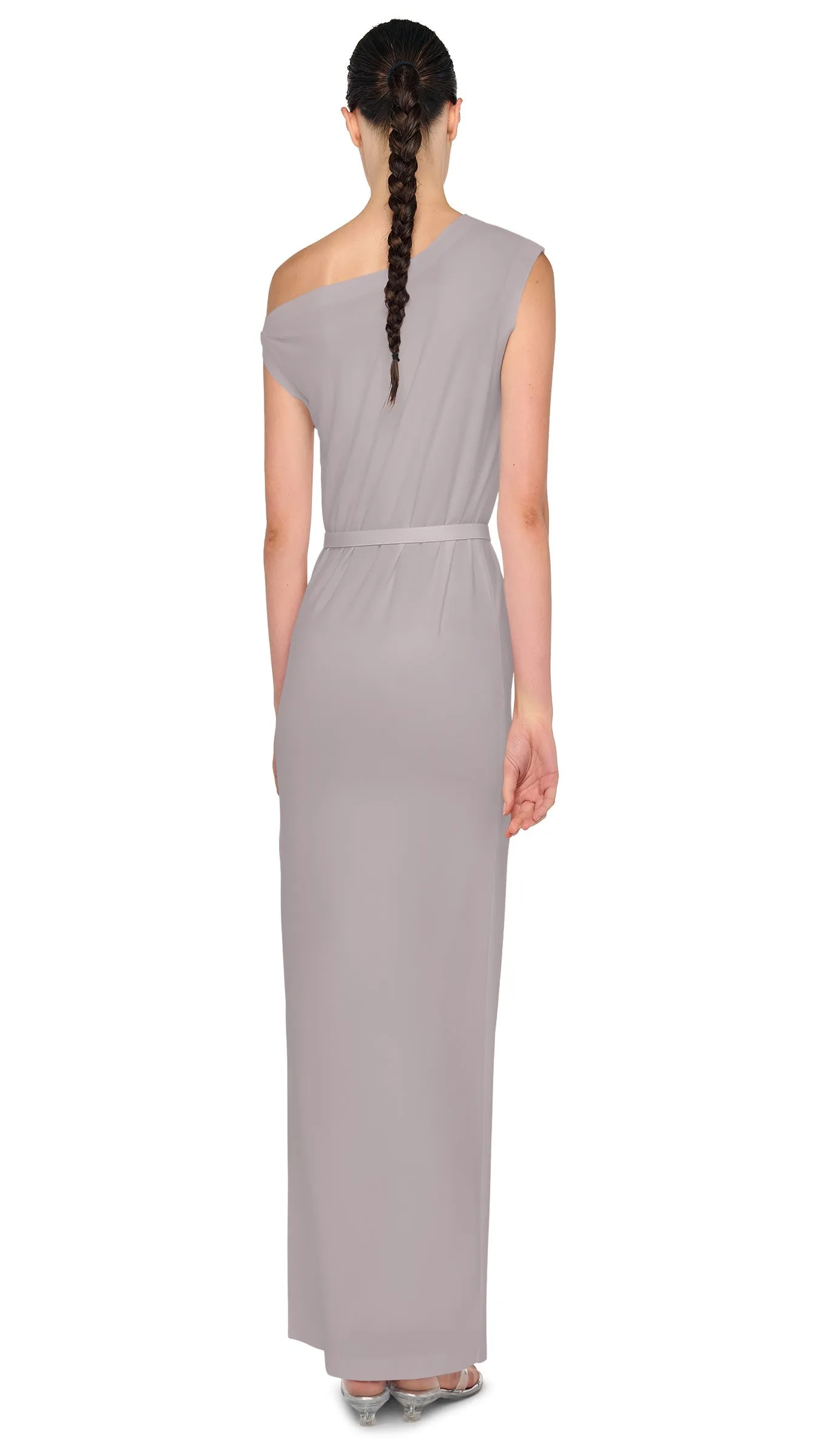 DROP SHOULDER LONG DRESS W/ SIDE SLIT sold by Norma Kamali product image thumbnail 3