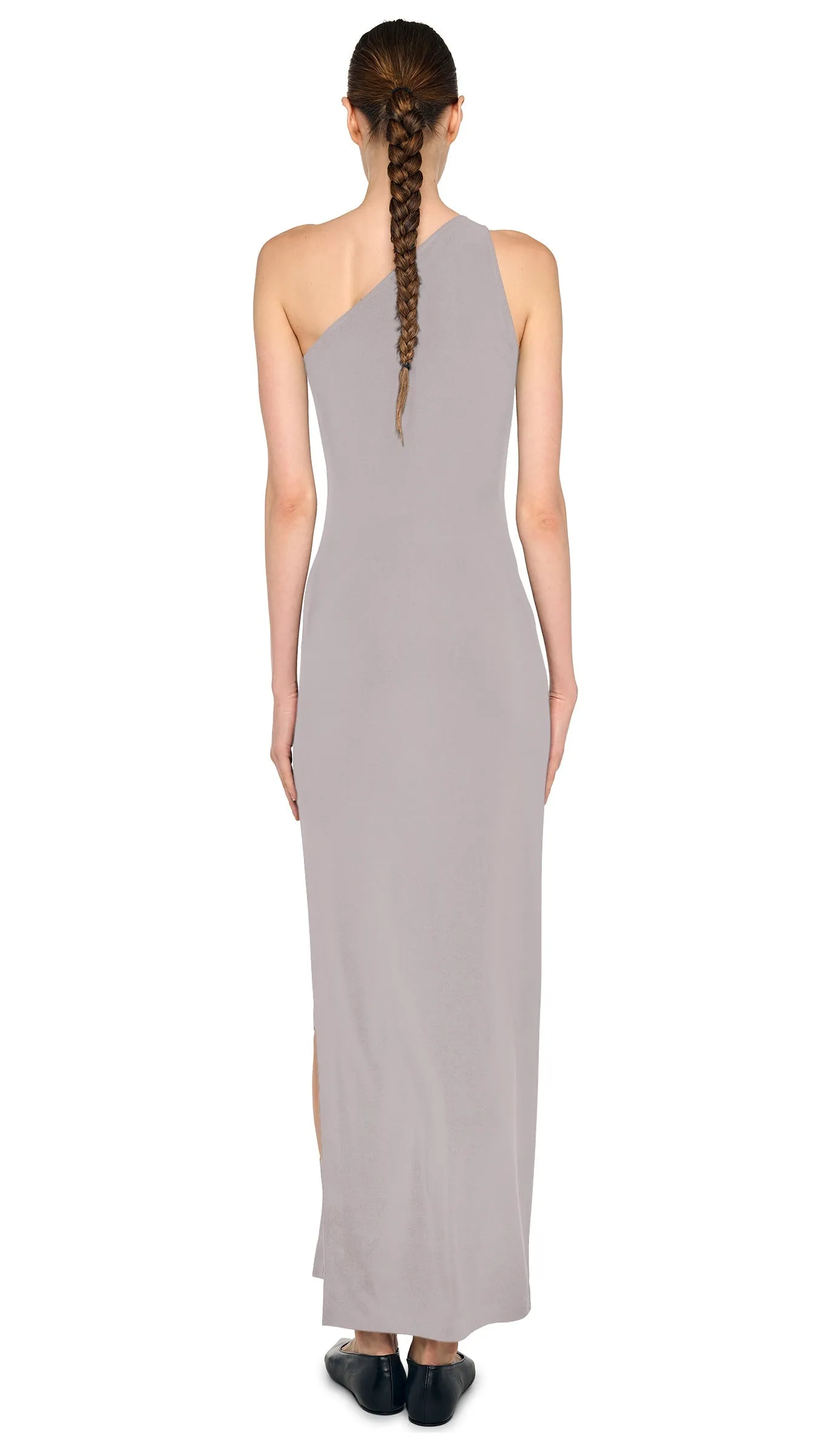 ONE SHOULDER LONG DRESS W/ SIDE SLIT sold by Norma Kamali product image thumbnail 3