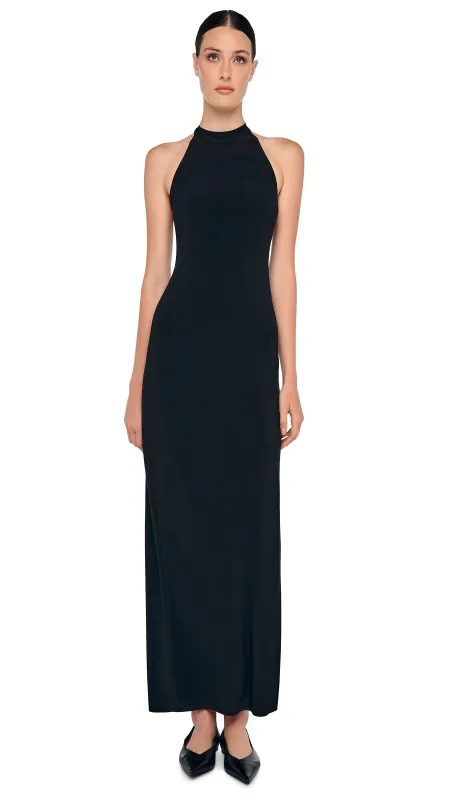 HALTER LONG DRESS W/ SIDE SLIT sold by Norma Kamali
