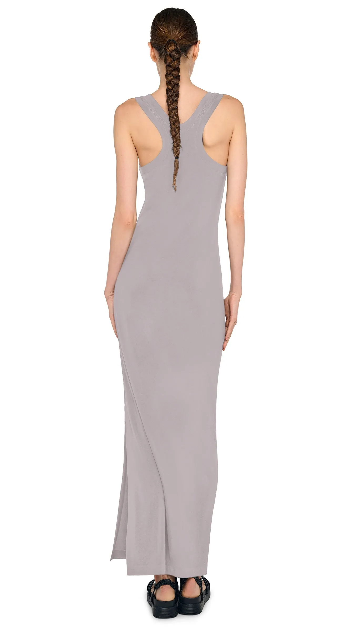 RACER LONG DRESS W/ SIDE SLIT sold by Norma Kamali product image thumbnail 3