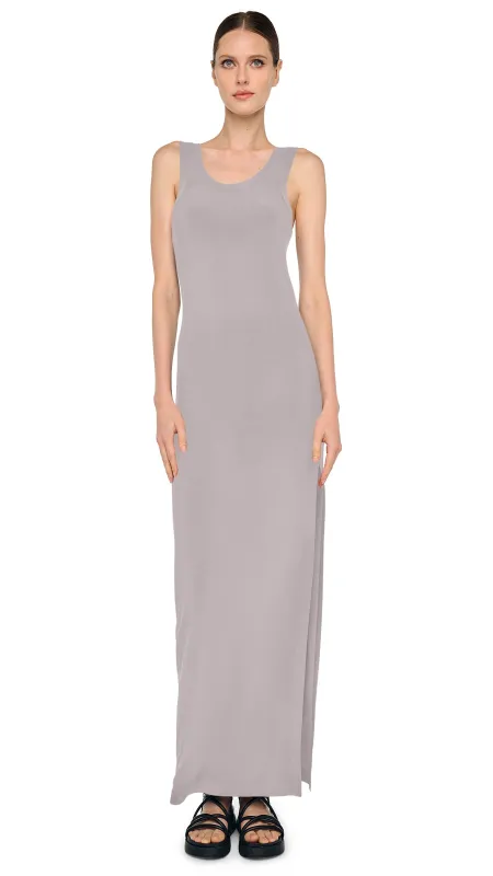 RACER LONG DRESS W/ SIDE SLIT sold by Norma Kamali