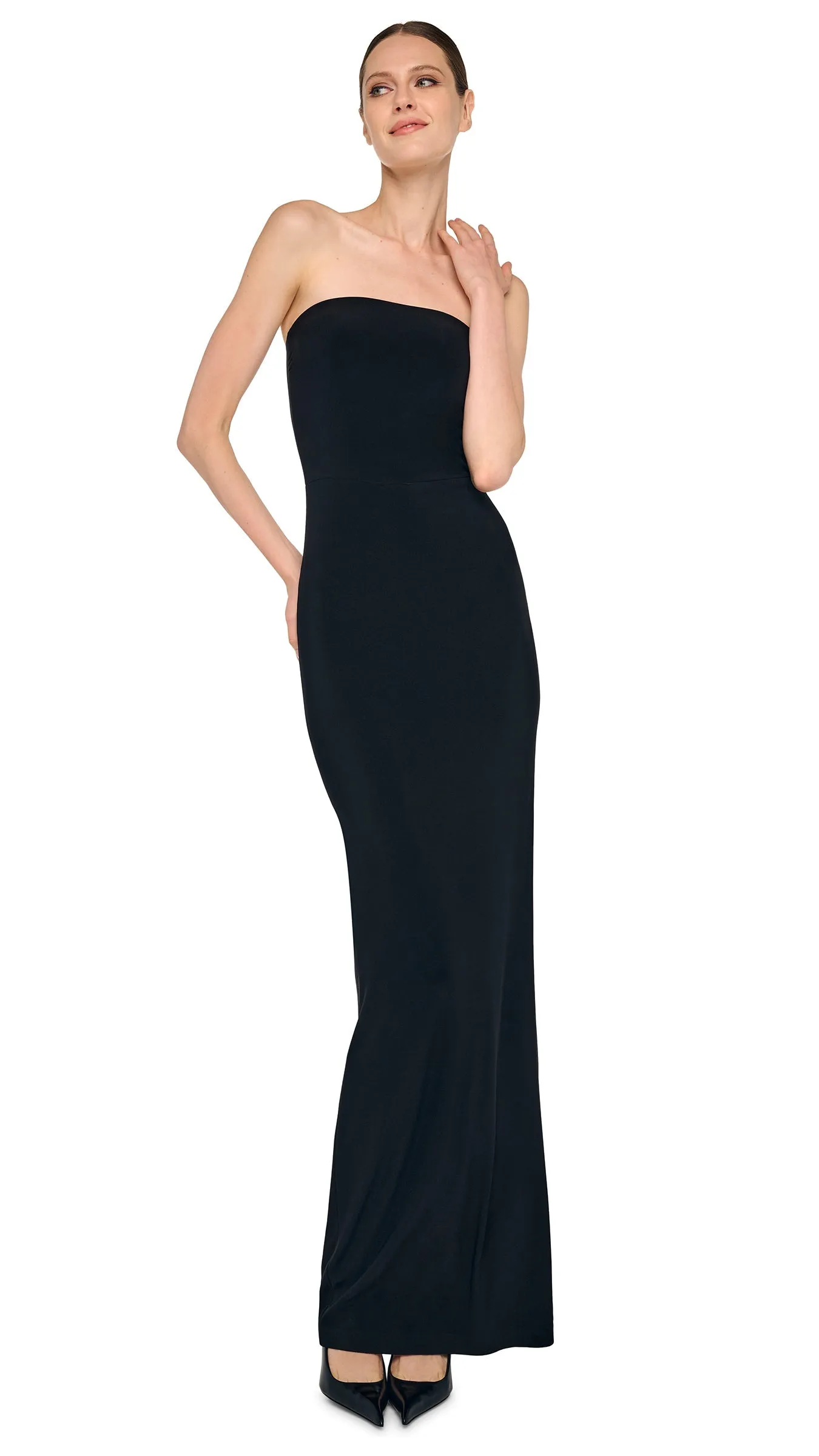STRAPLESS LONG DRESS sold by Norma Kamali product image thumbnail 4
