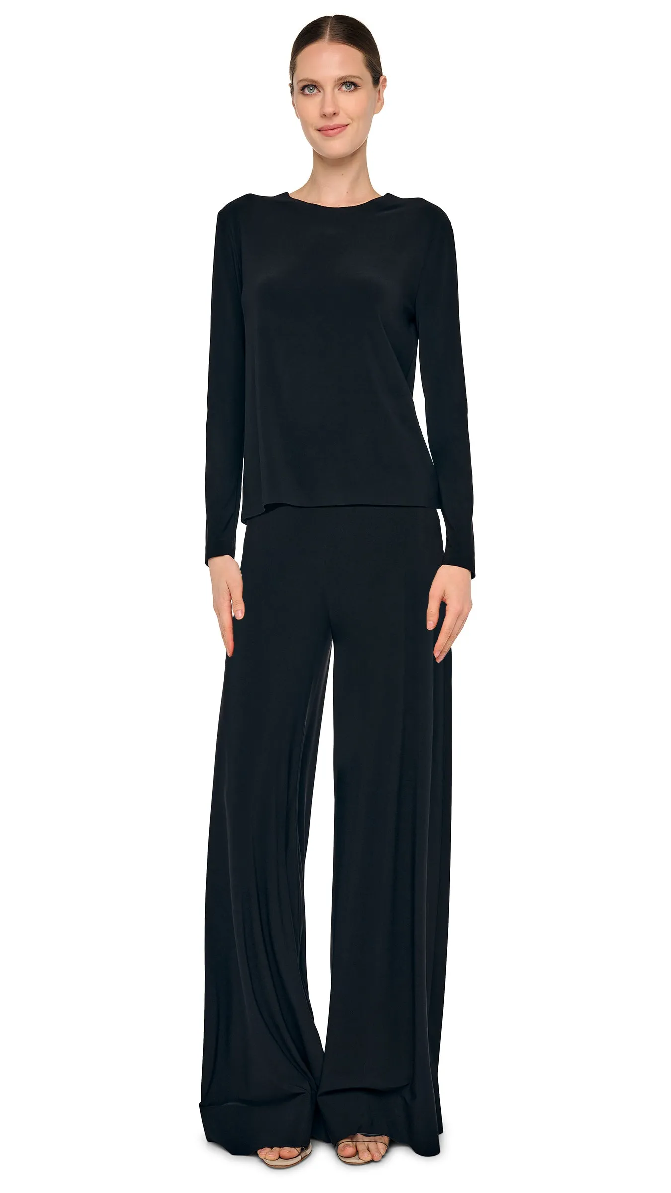 CROPPED LONG SLEEVE T sold by Norma Kamali product image thumbnail 4