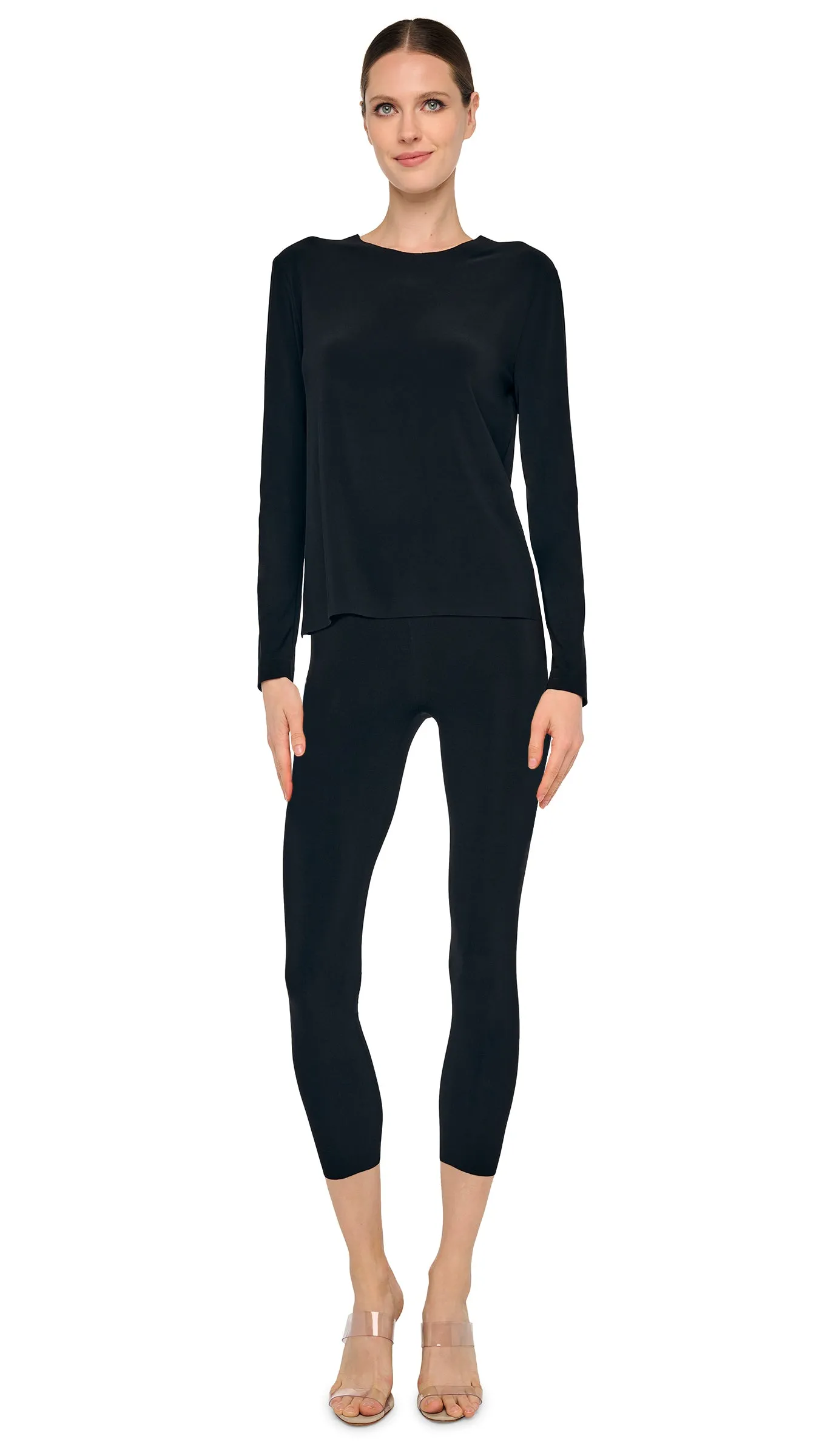 CROPPED LONG SLEEVE T sold by Norma Kamali product image thumbnail 5